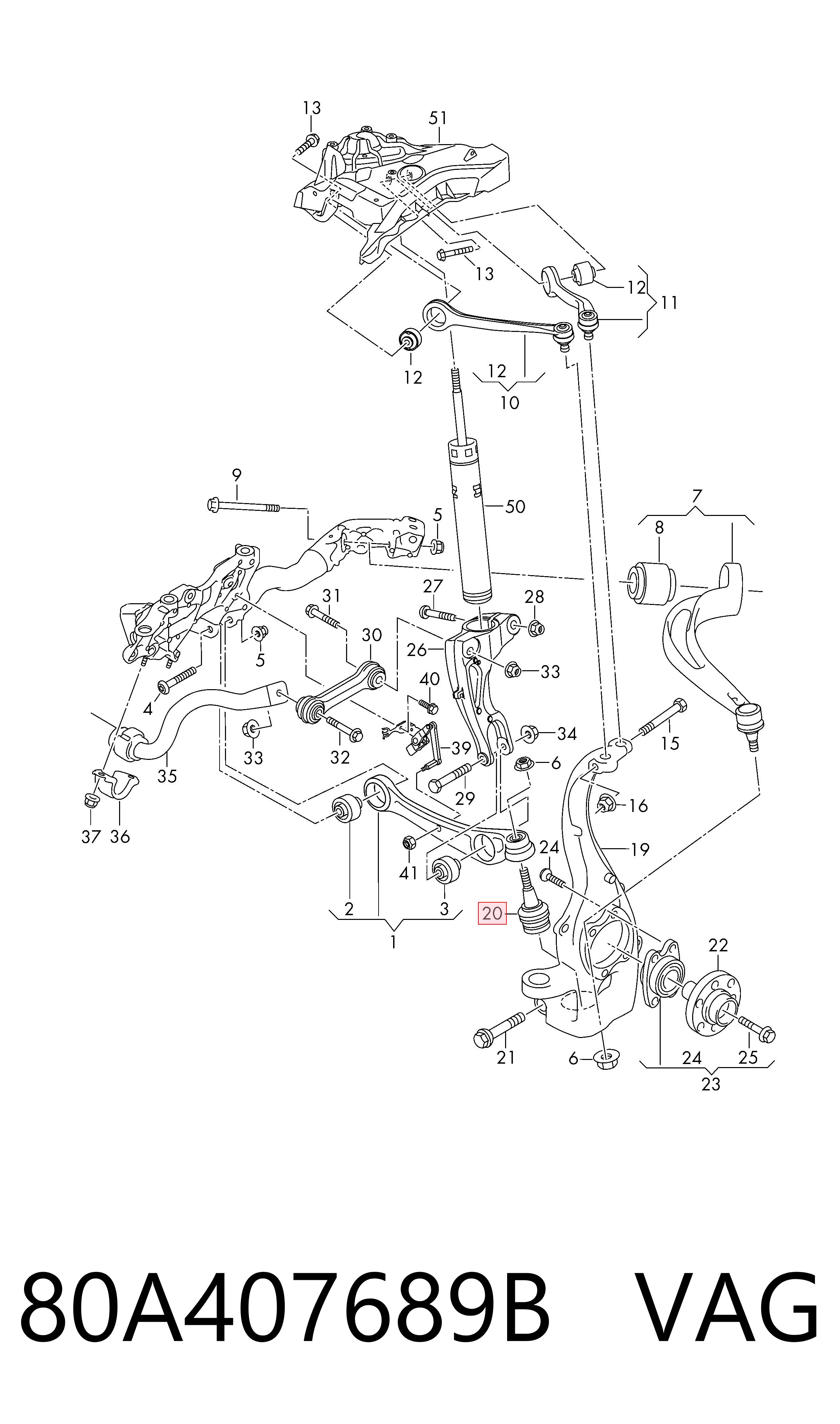 80A407689B VAG
