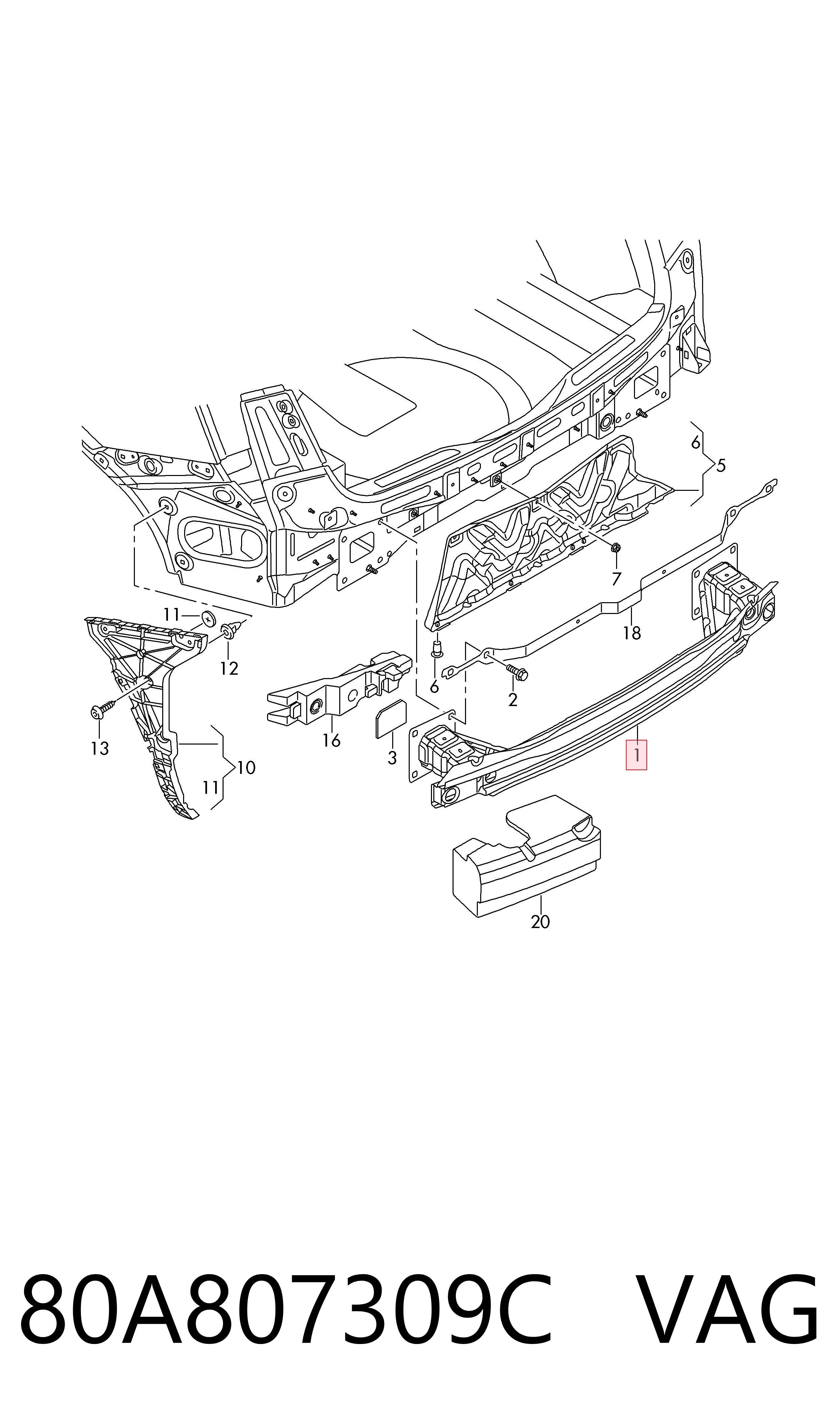 80A807309C VAG