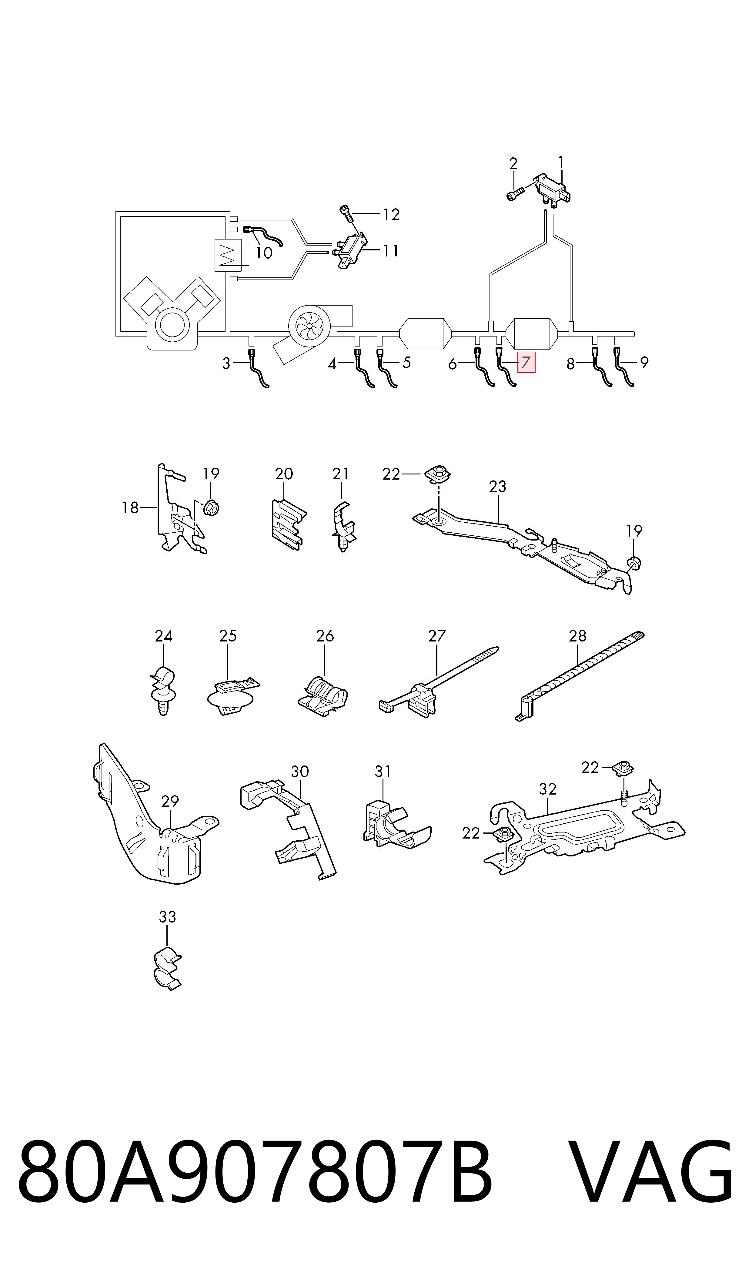 80A907807B VAG