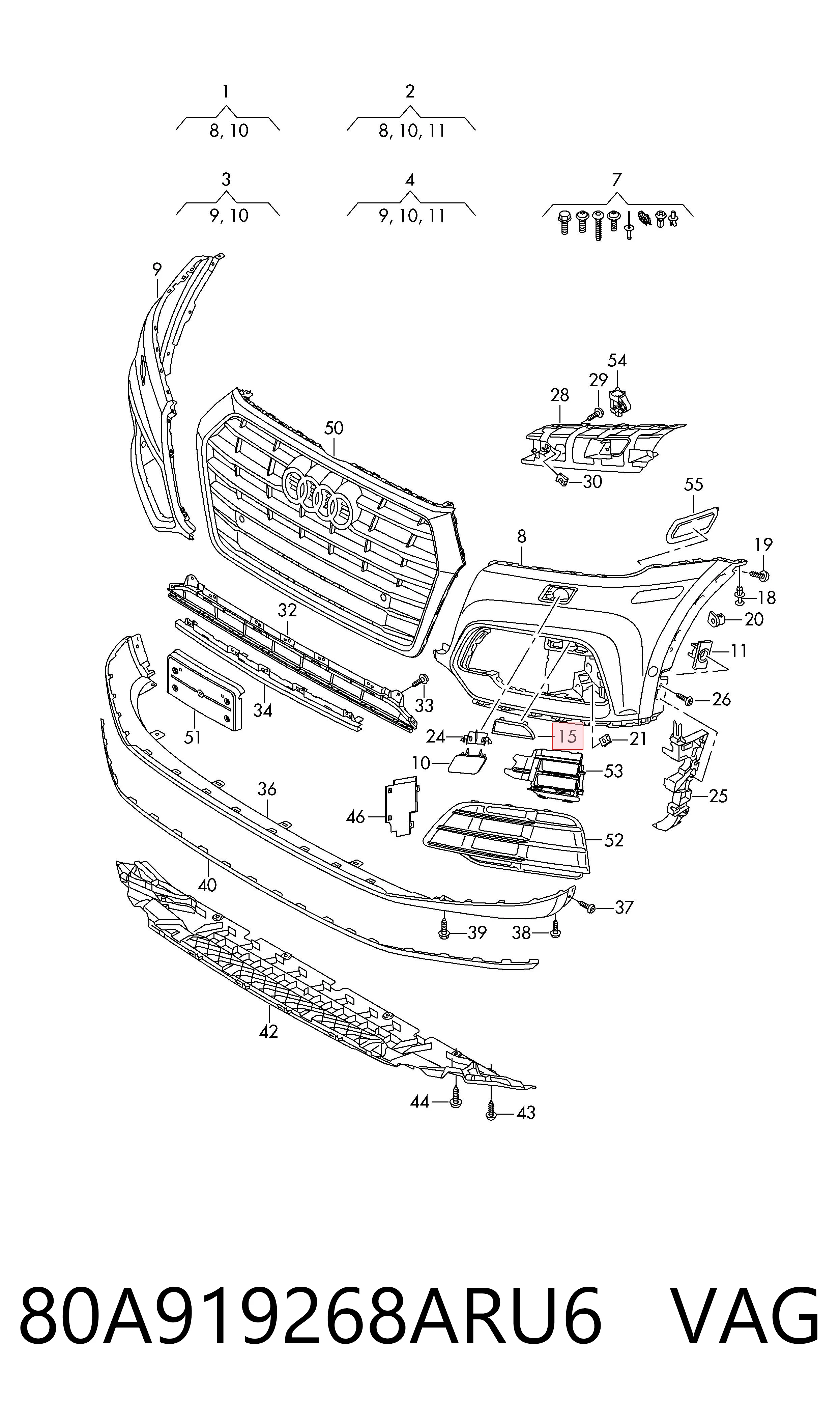 80A919268ARU6 VAG 