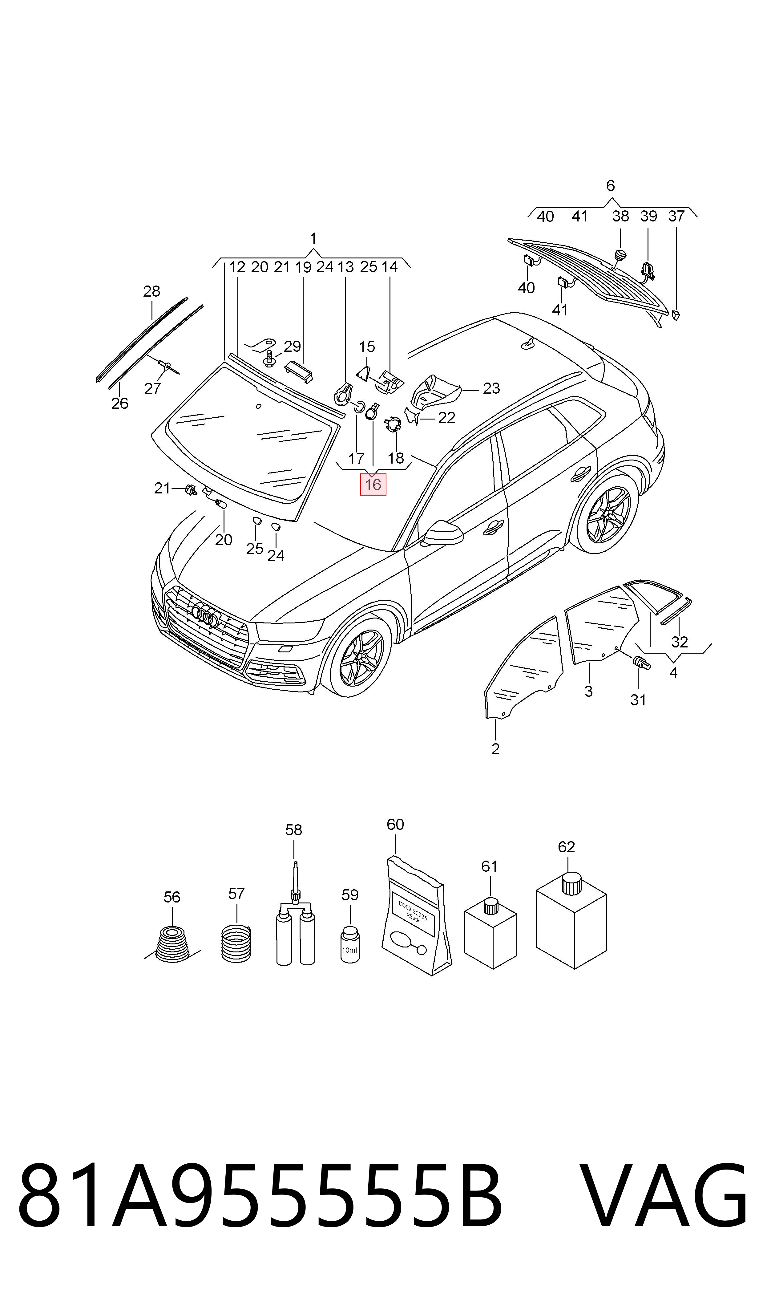 Czujnik deszczu Audi A6 C7
