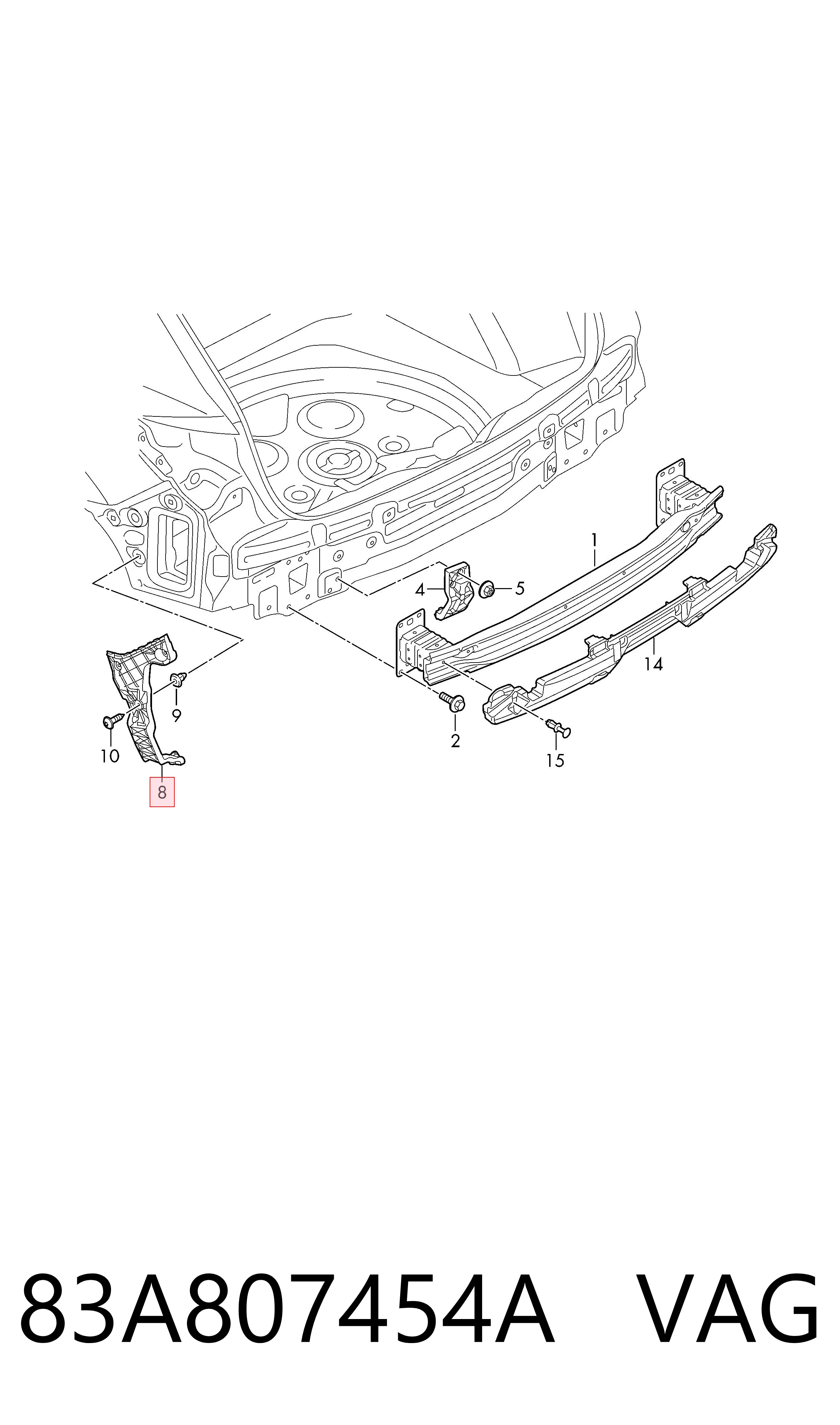 83A807454A VAG