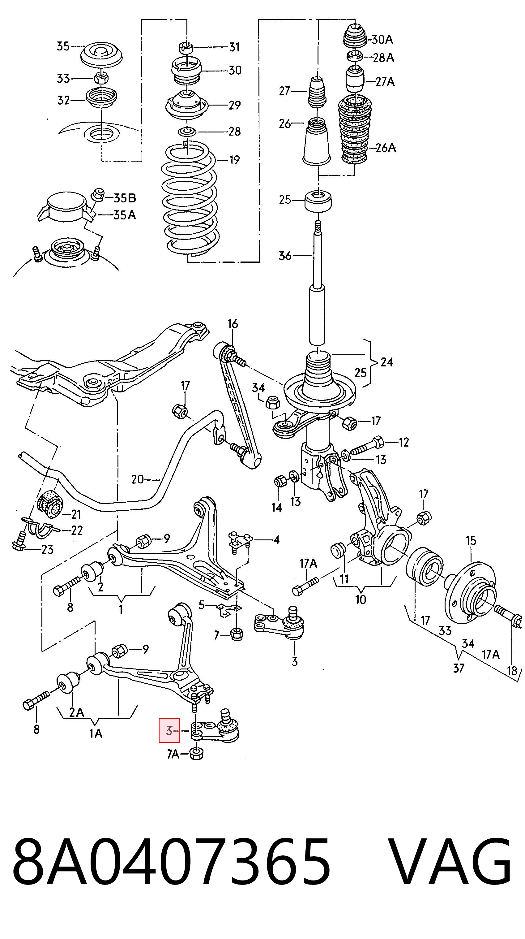8A0407365 VAG