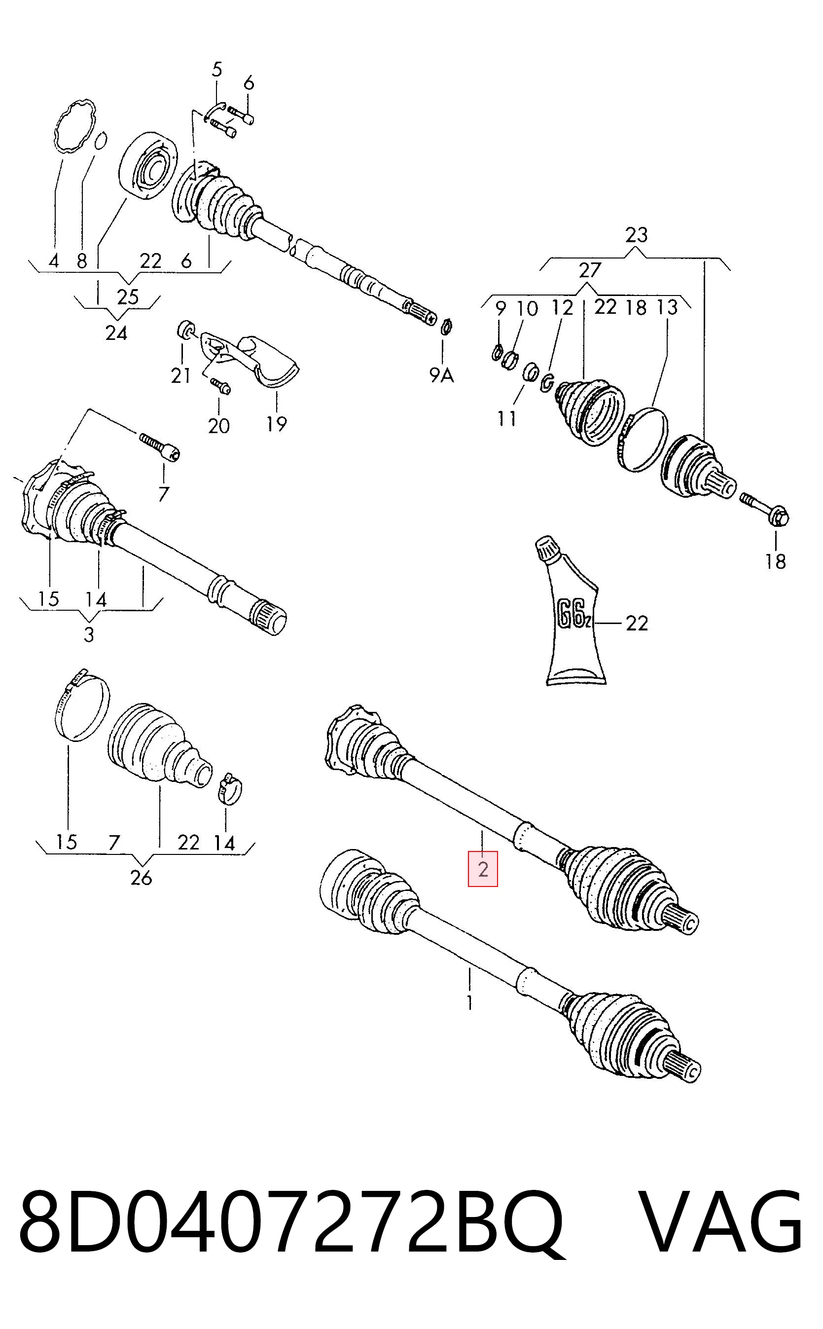 8D0407272BQ VAG