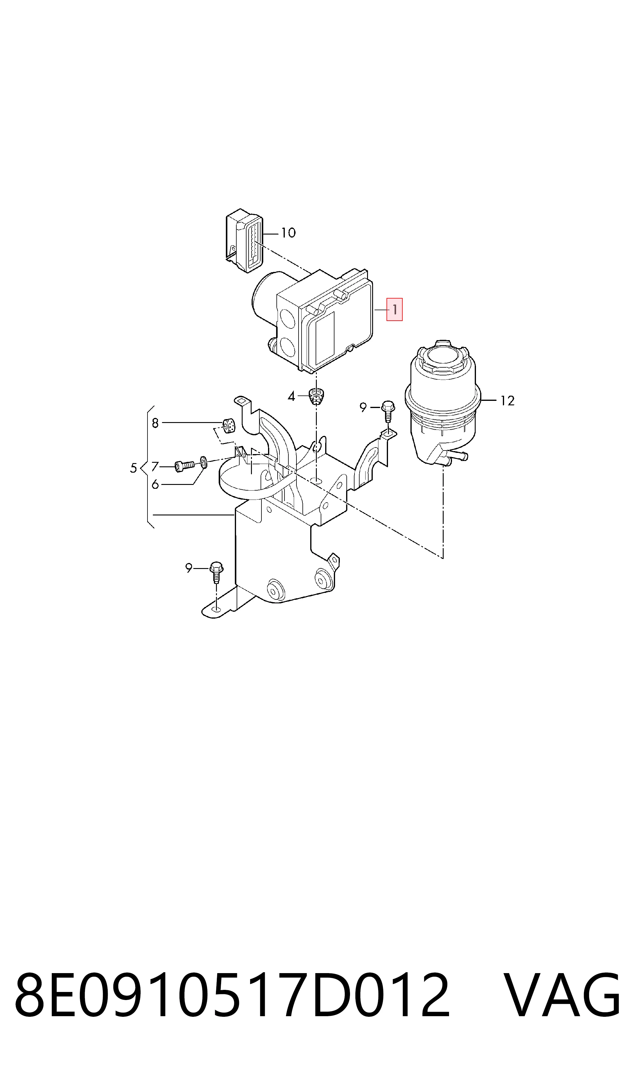 Sterownik ABS  hydrauliczny Audi A4 B7