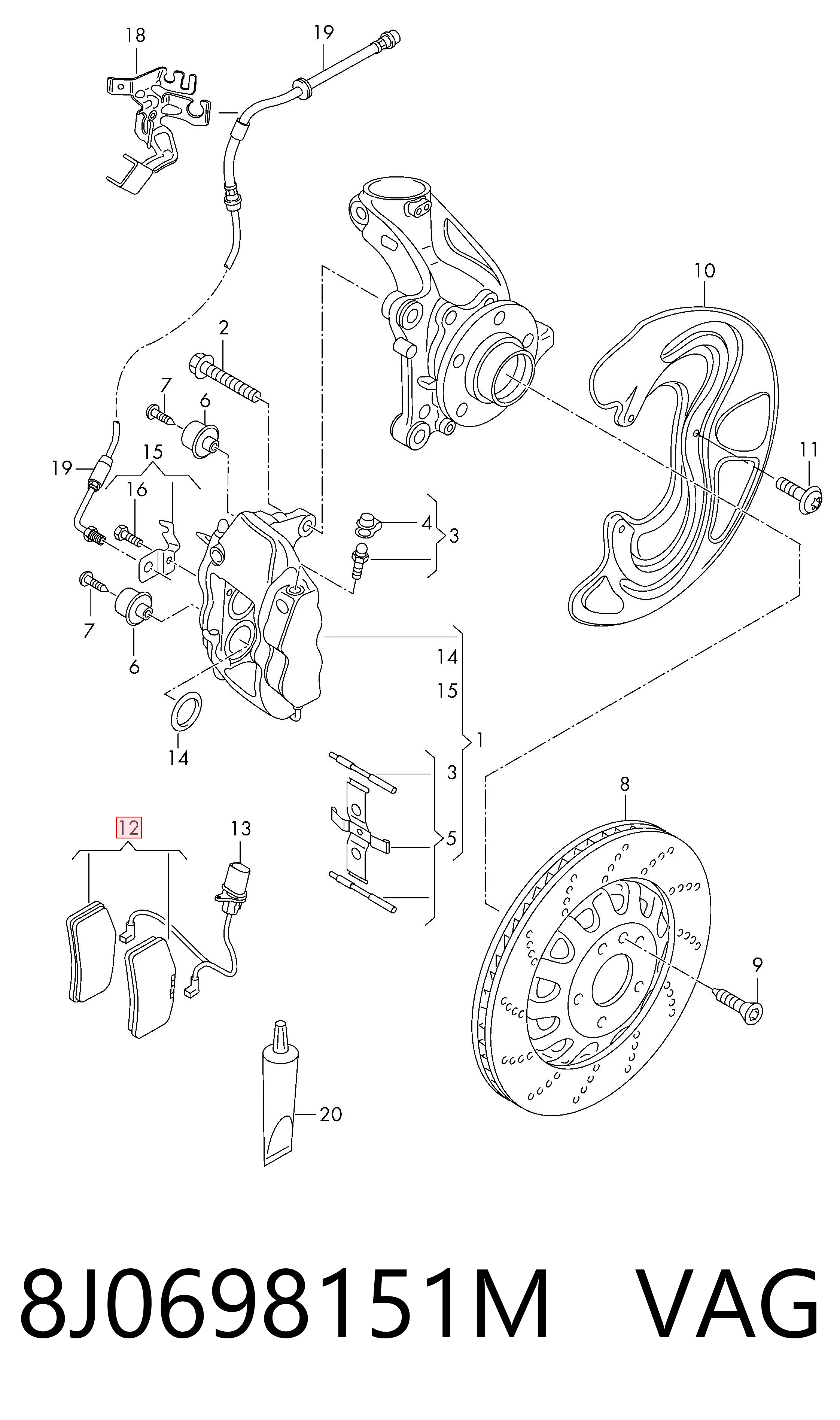 8J0698151M VAG
