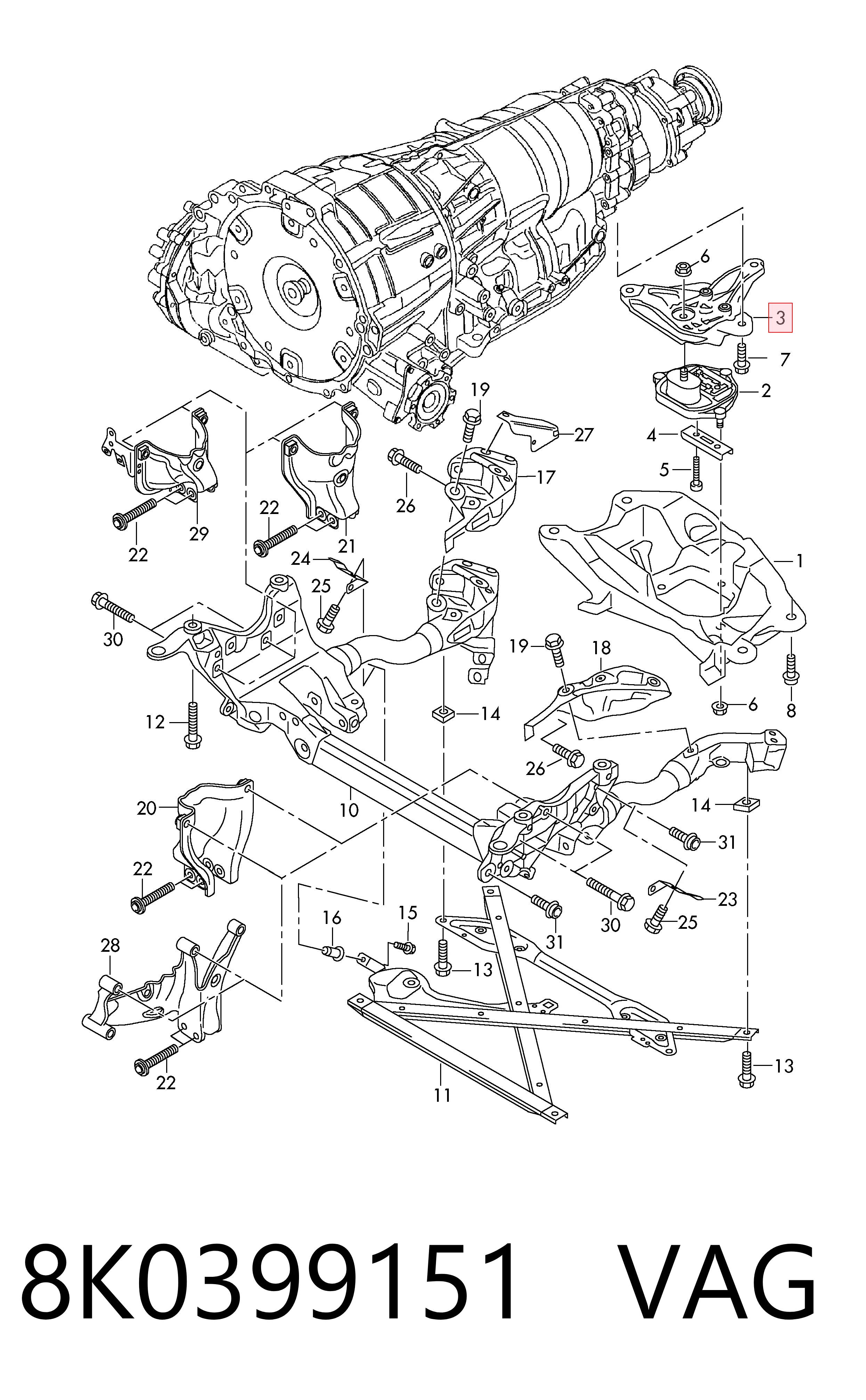 8K0399151 VAG