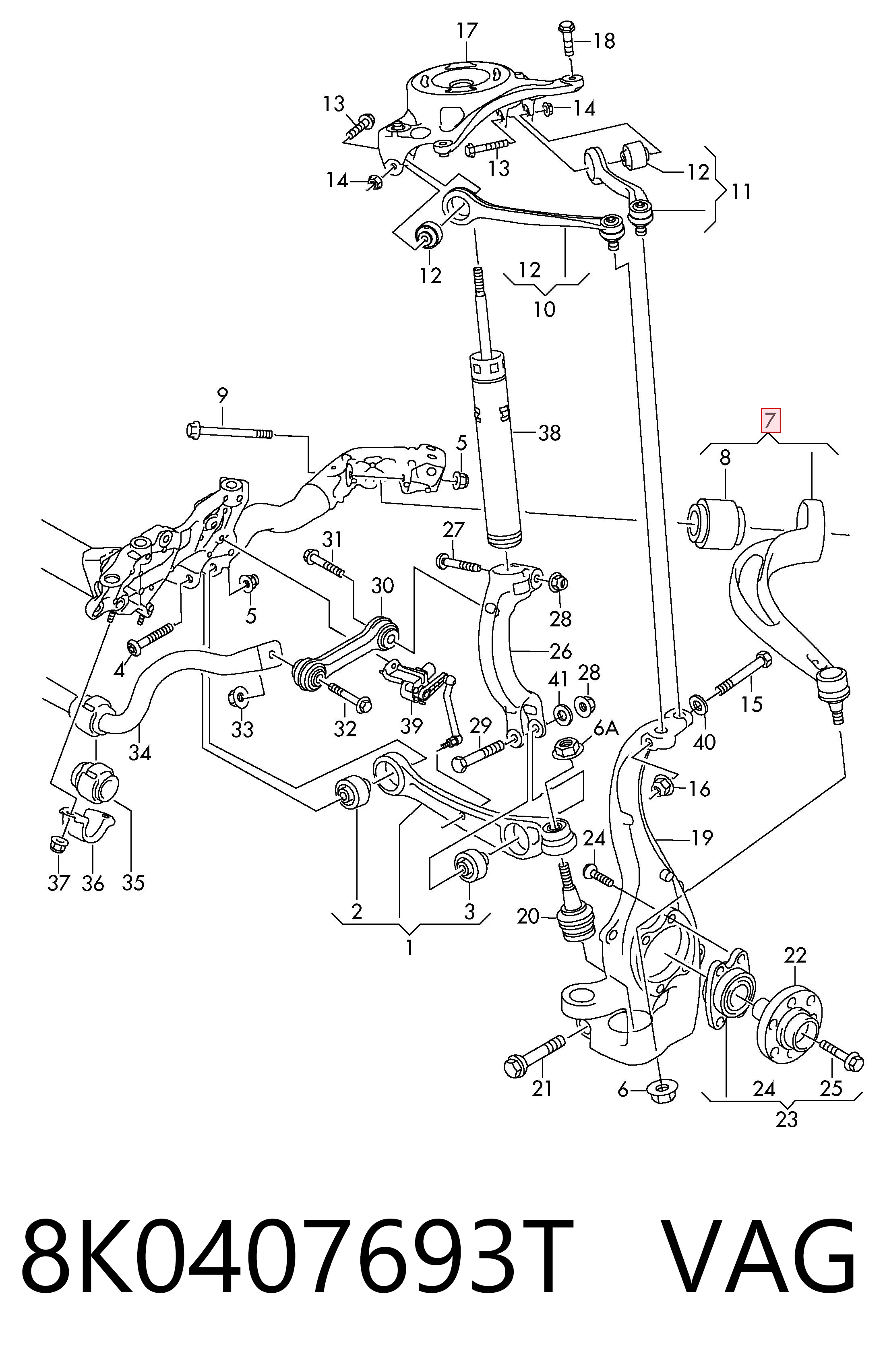 8K0407693T VAG