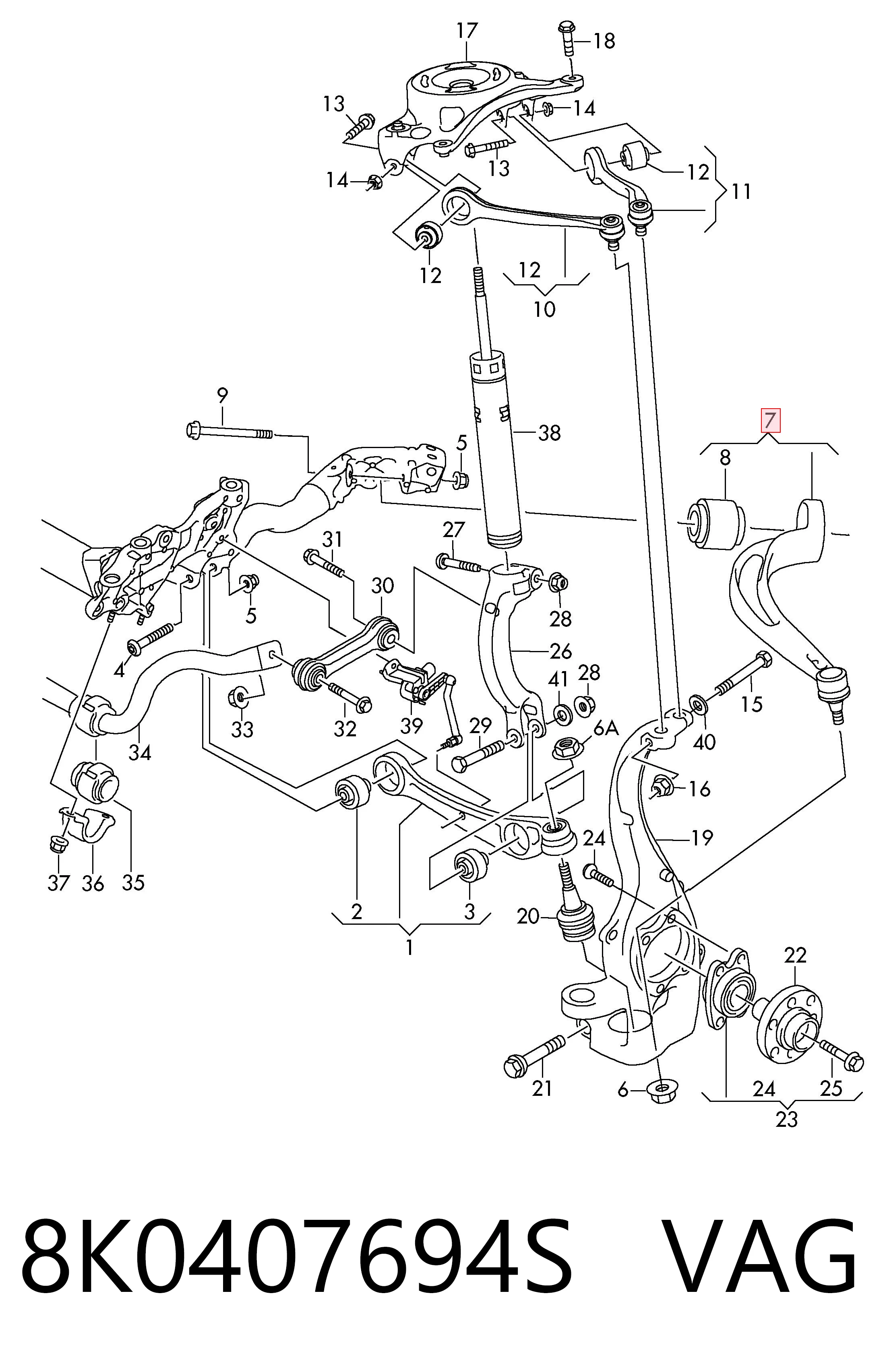 8K0407694S VAG