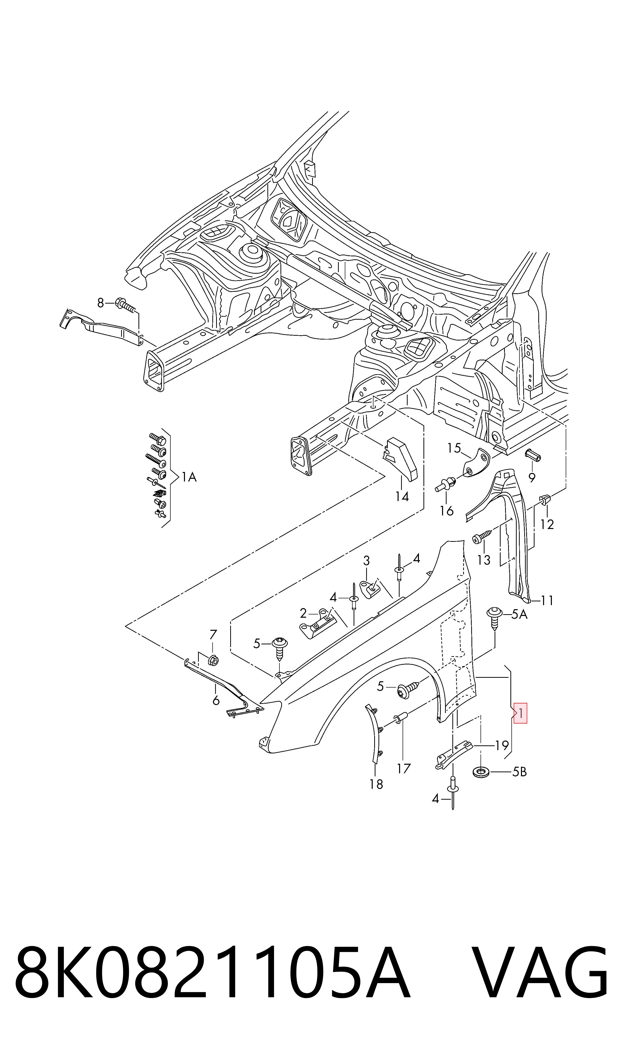 8K0821105A VAG