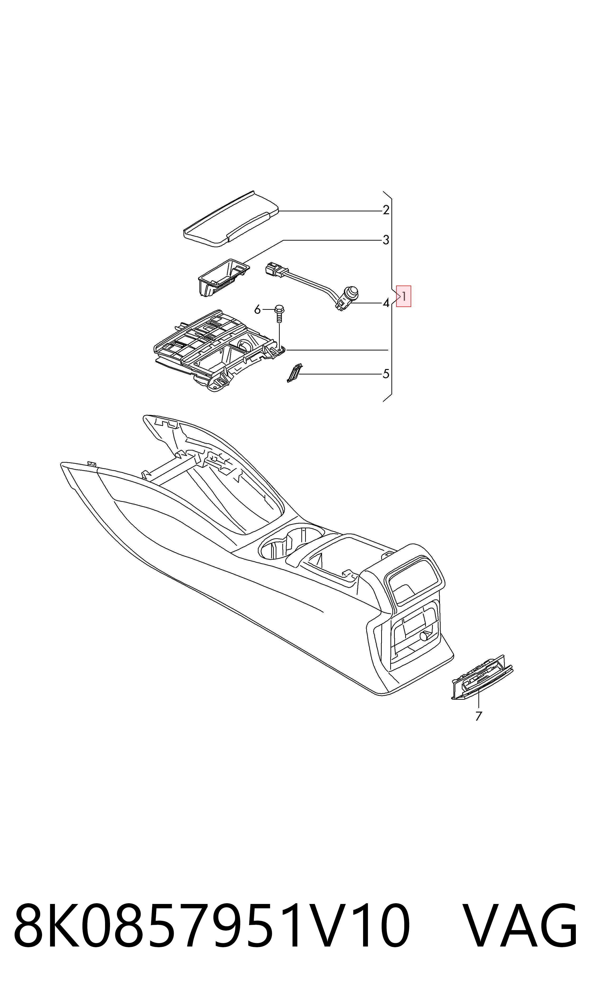 8K0857951V10 VAG