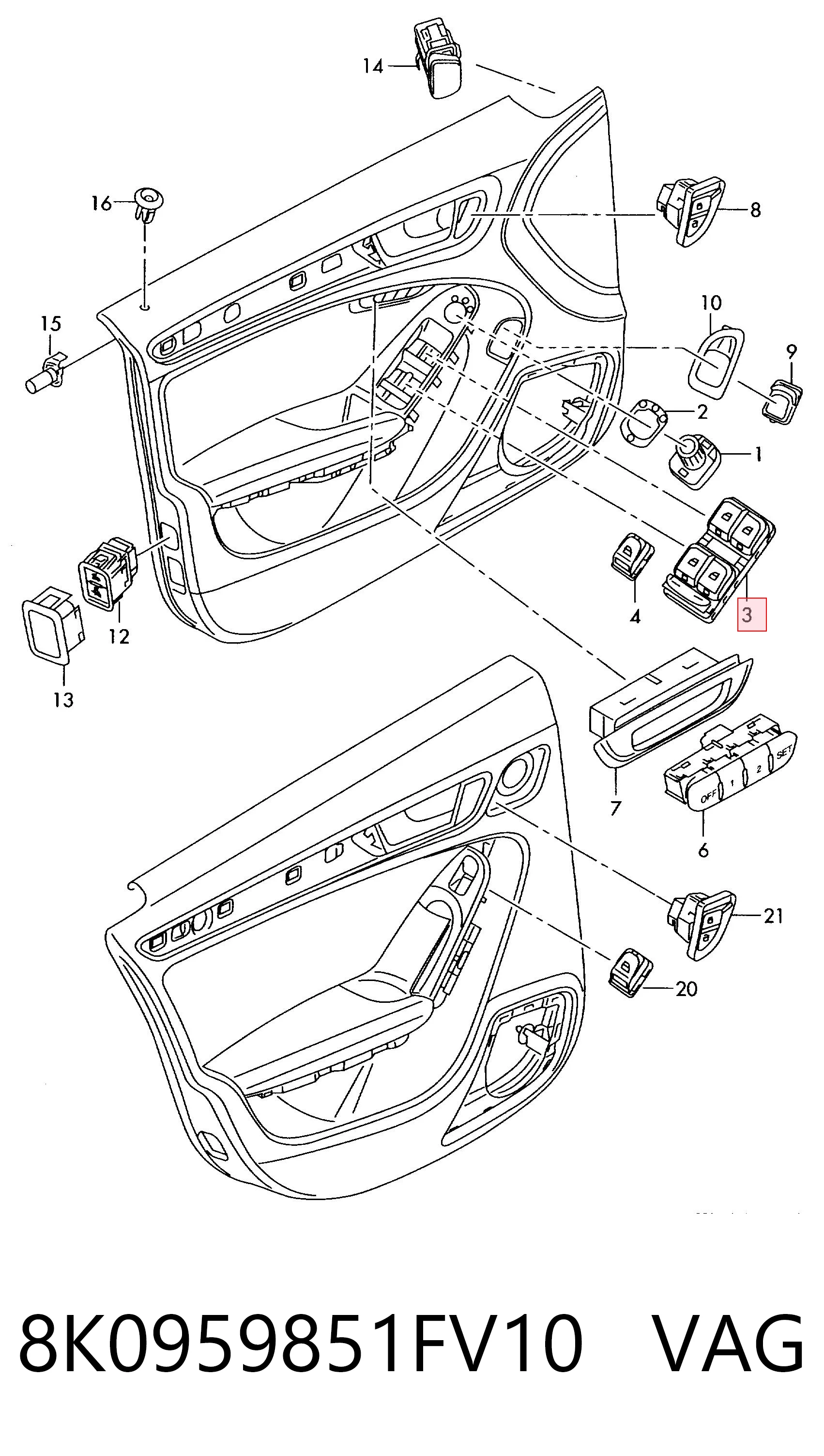8K0959851FV10 VAG