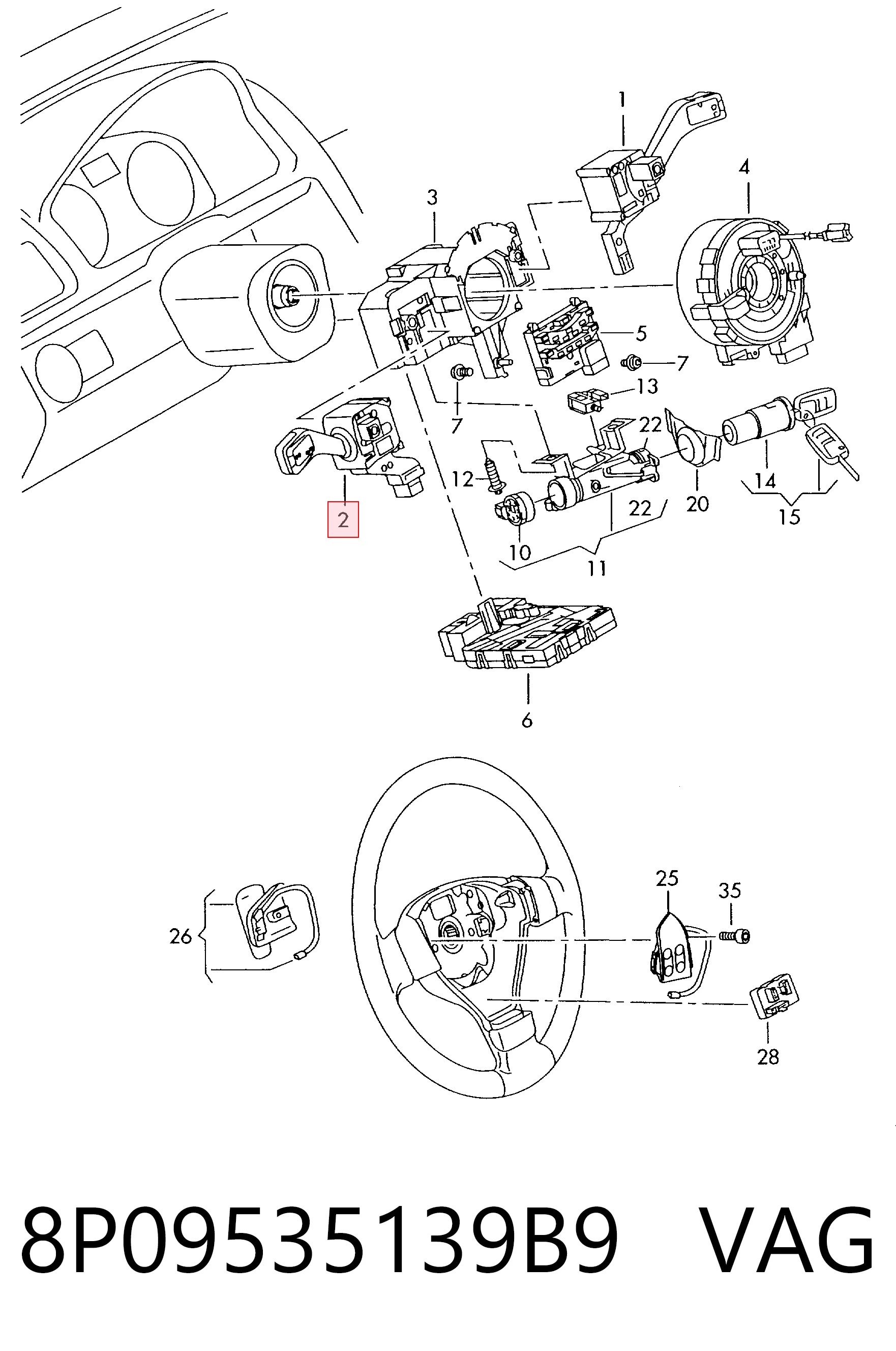 8P09535139B9 VAG