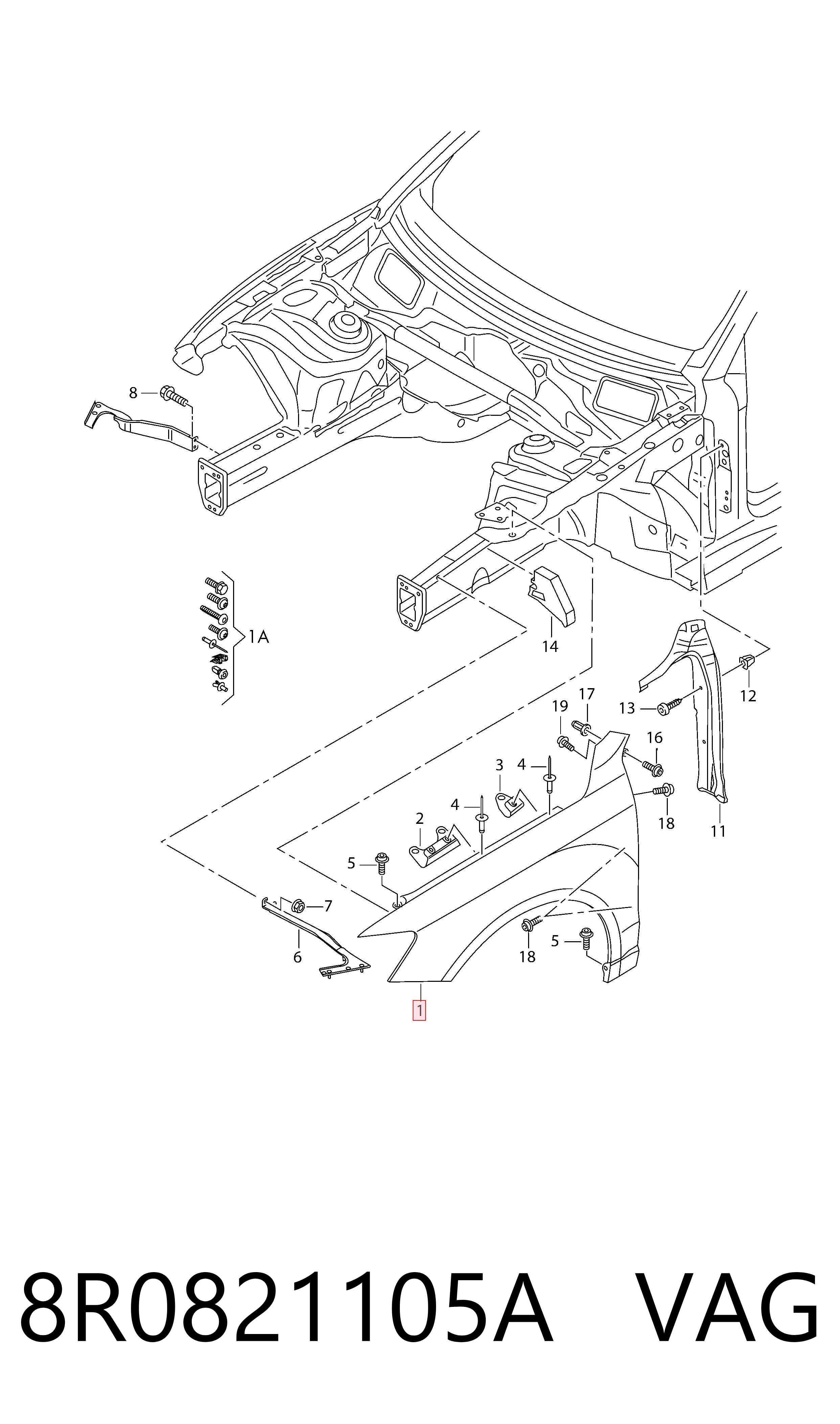 8R0821105A VAG