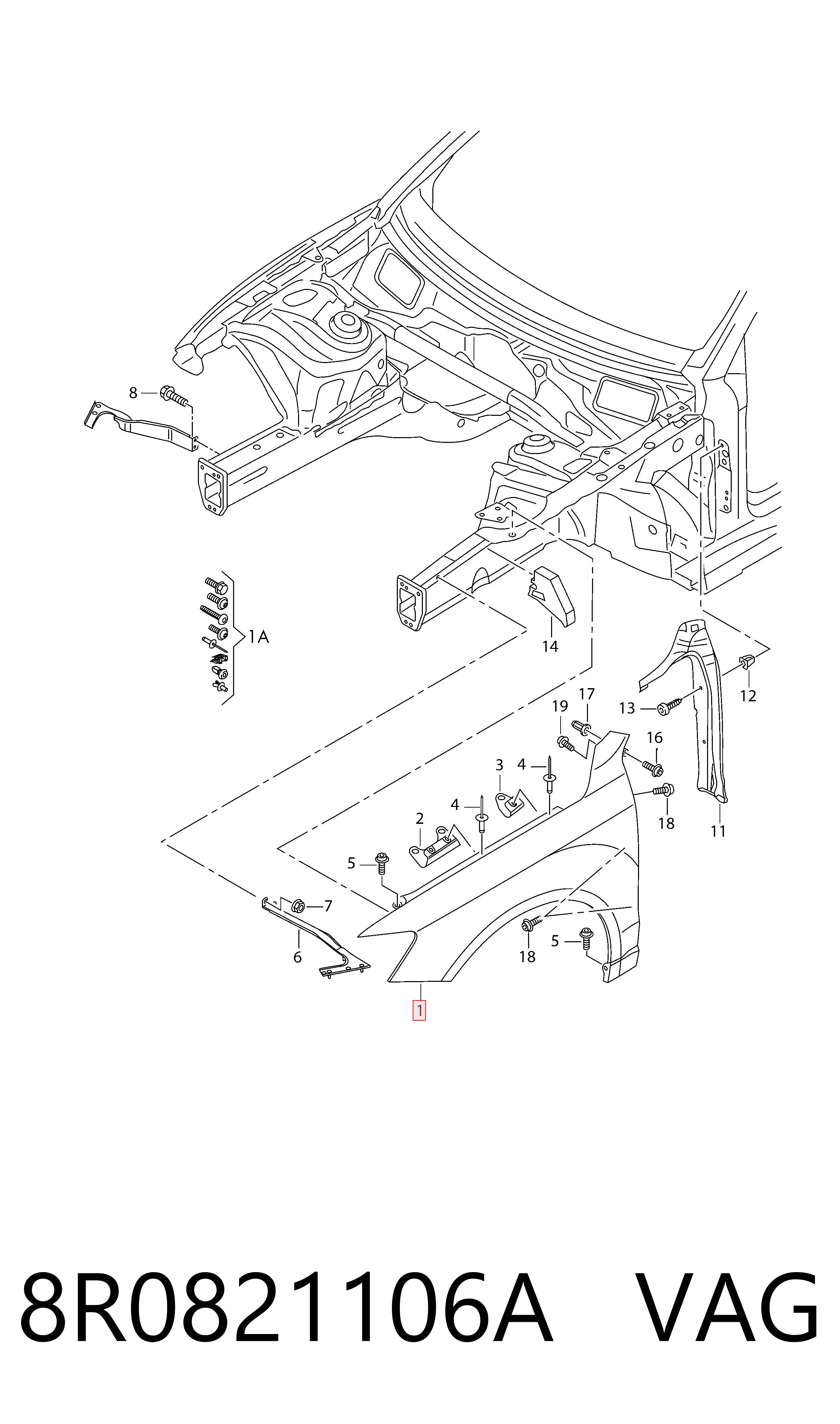 8R0821106A VAG