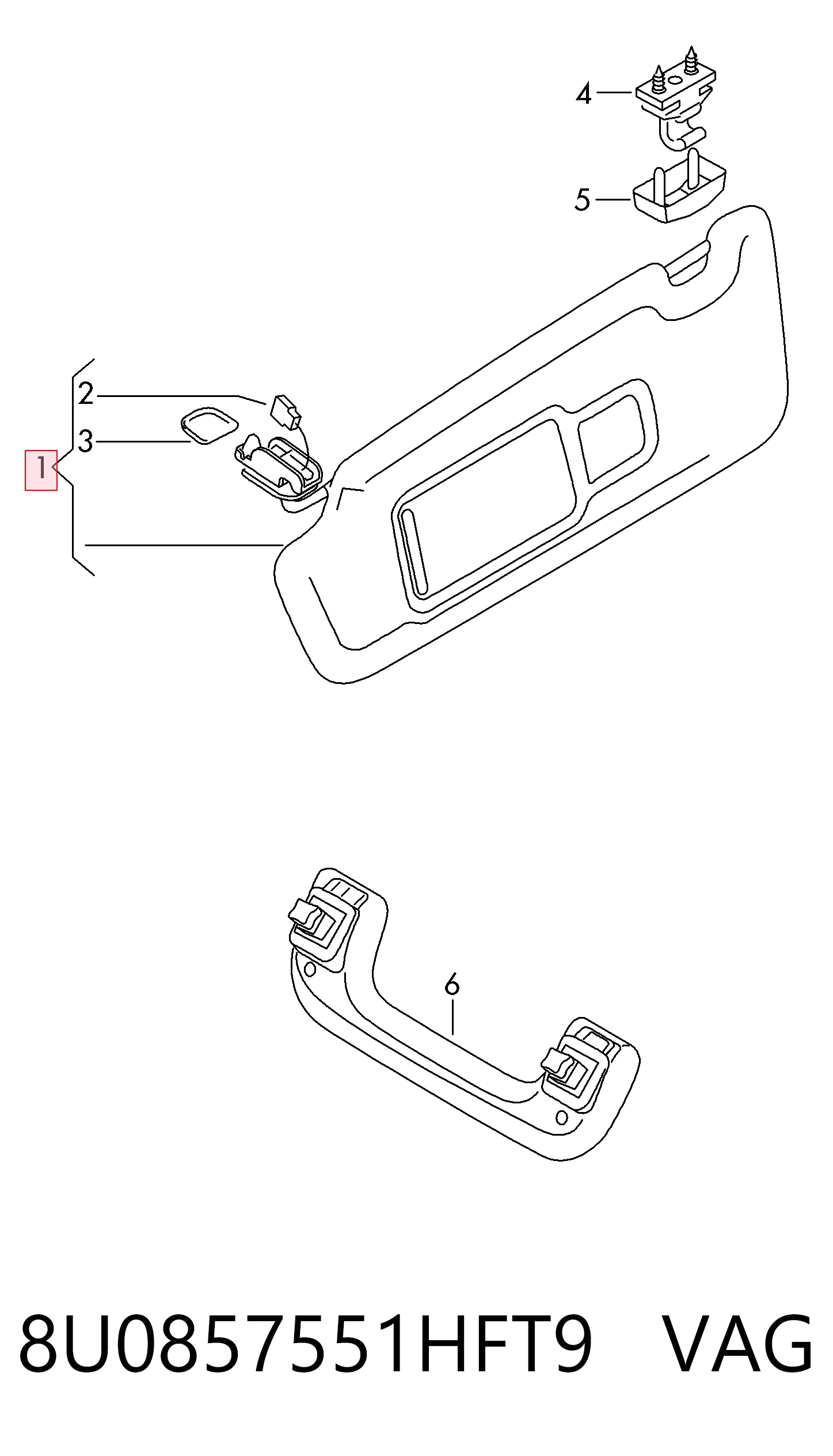 Osłona przeciwsłoneczna do Audi Q5  8RB
