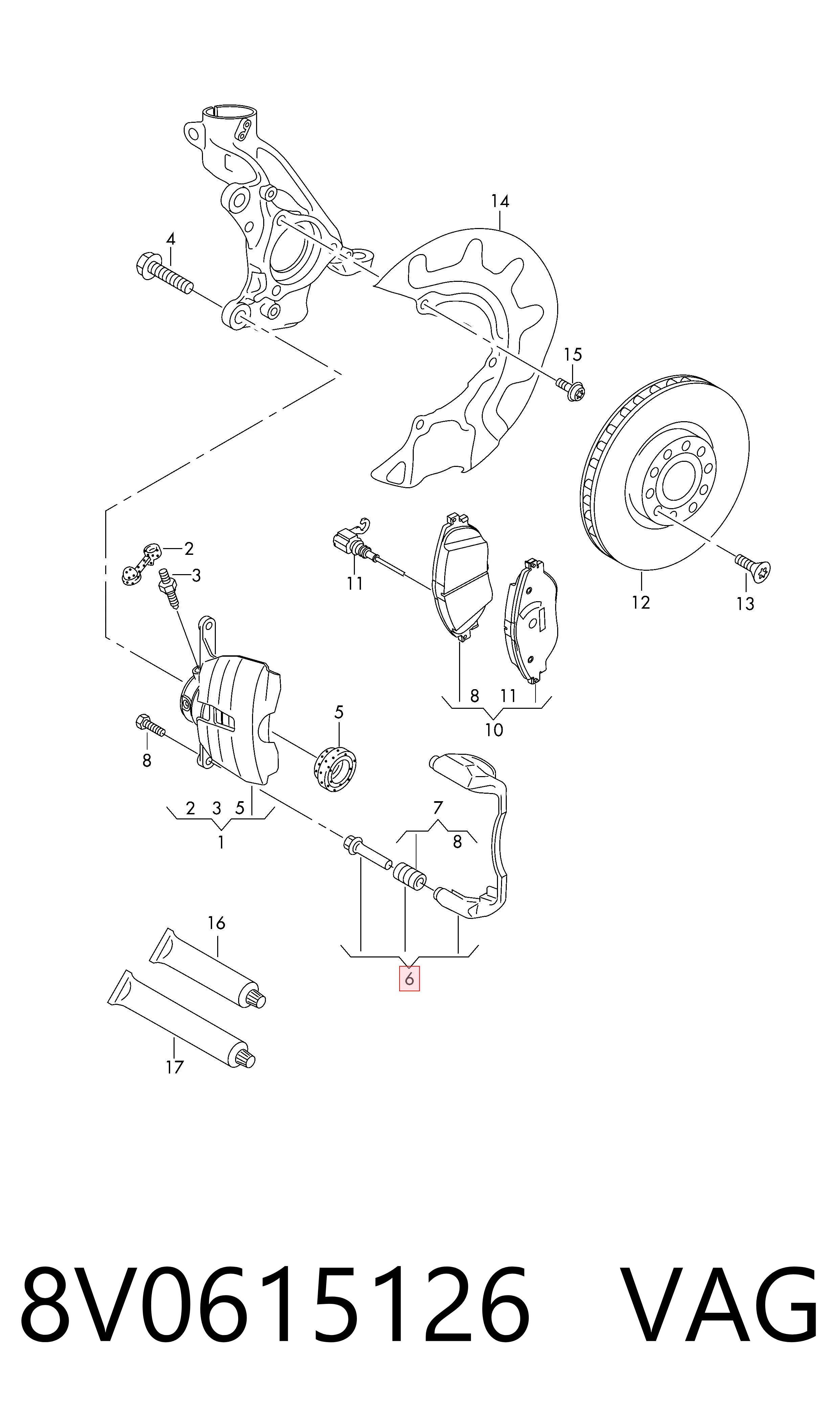 8V0615126 VAG