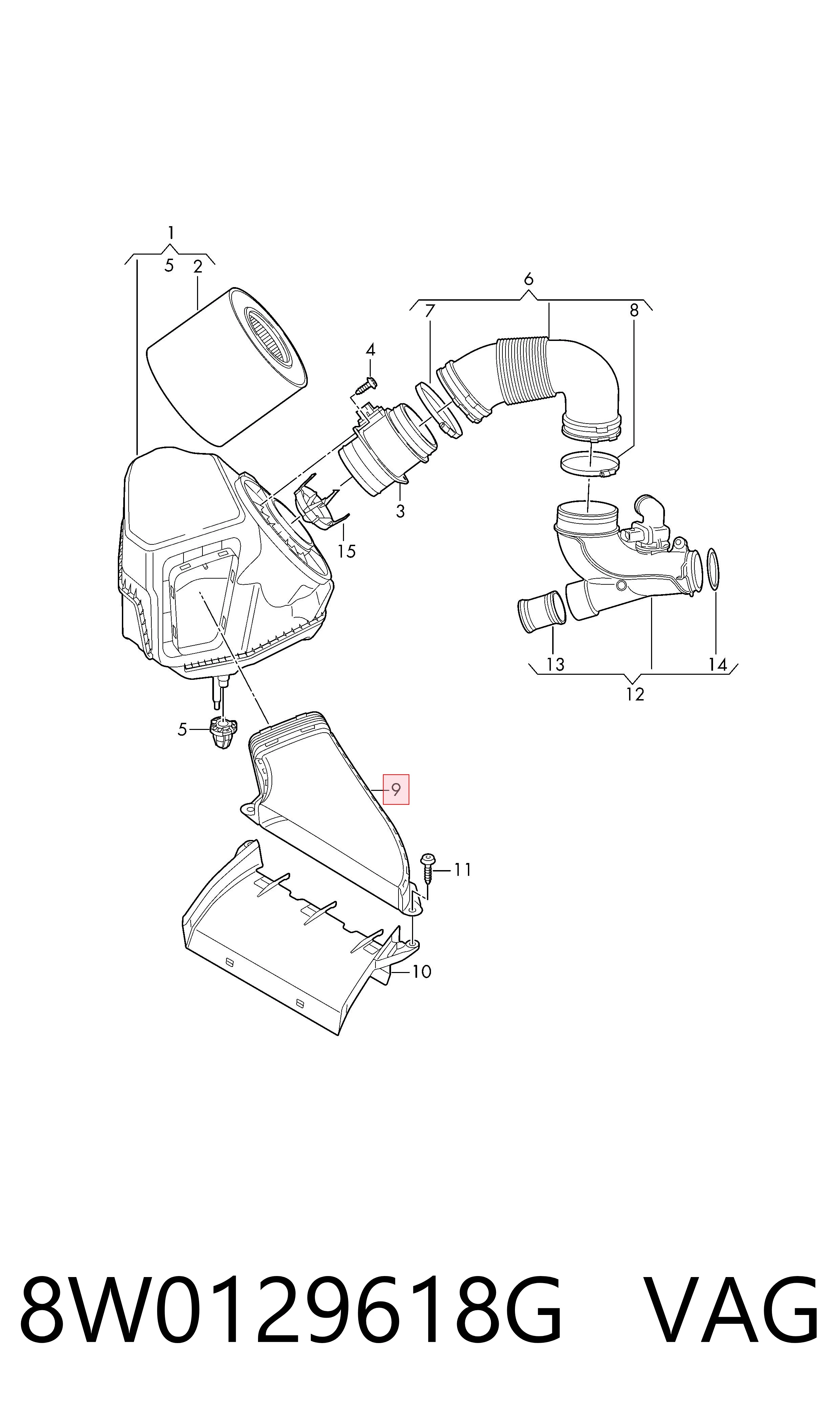 8W0129618G VAG 