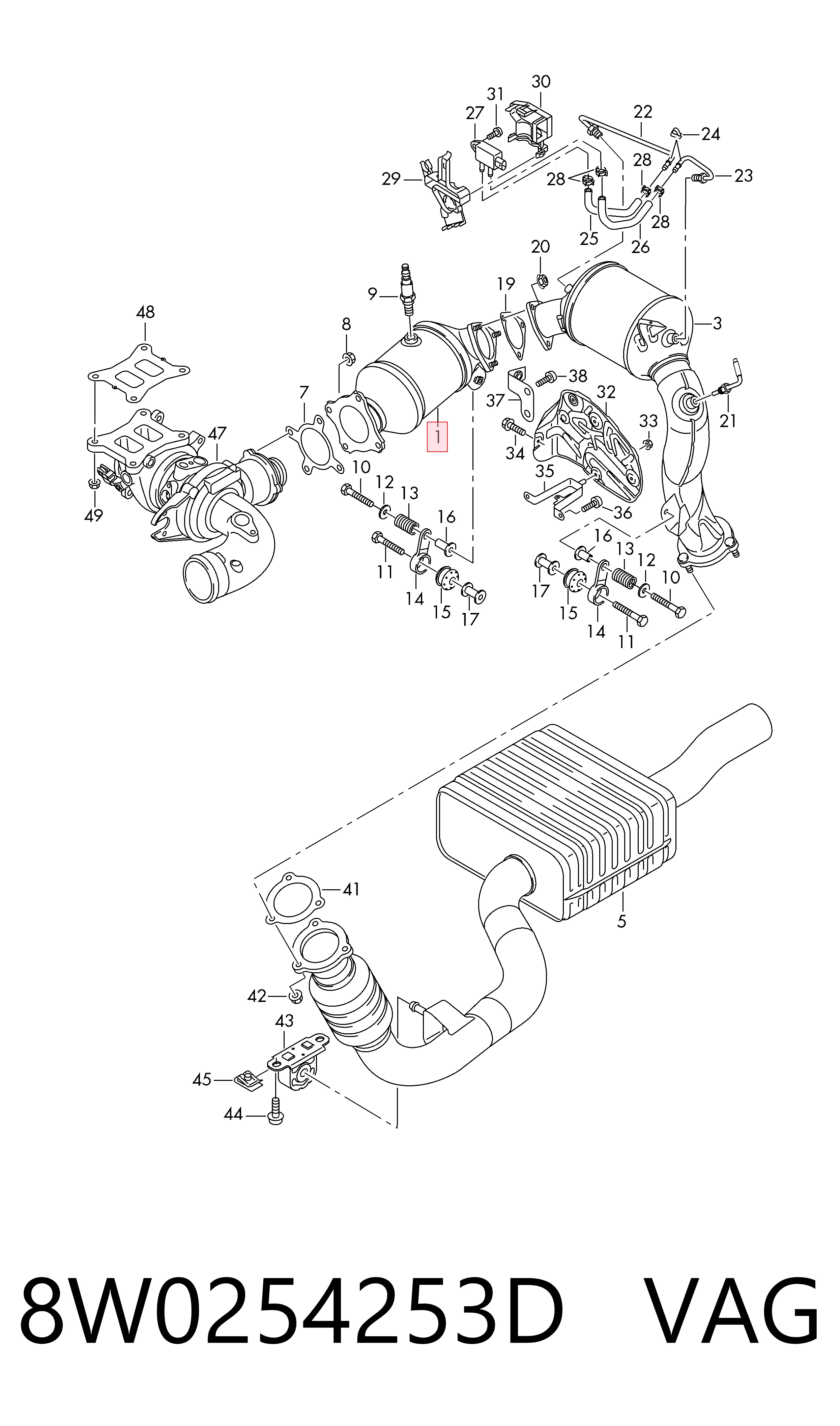 Konwerter-katalizator Audi A5 Sportback