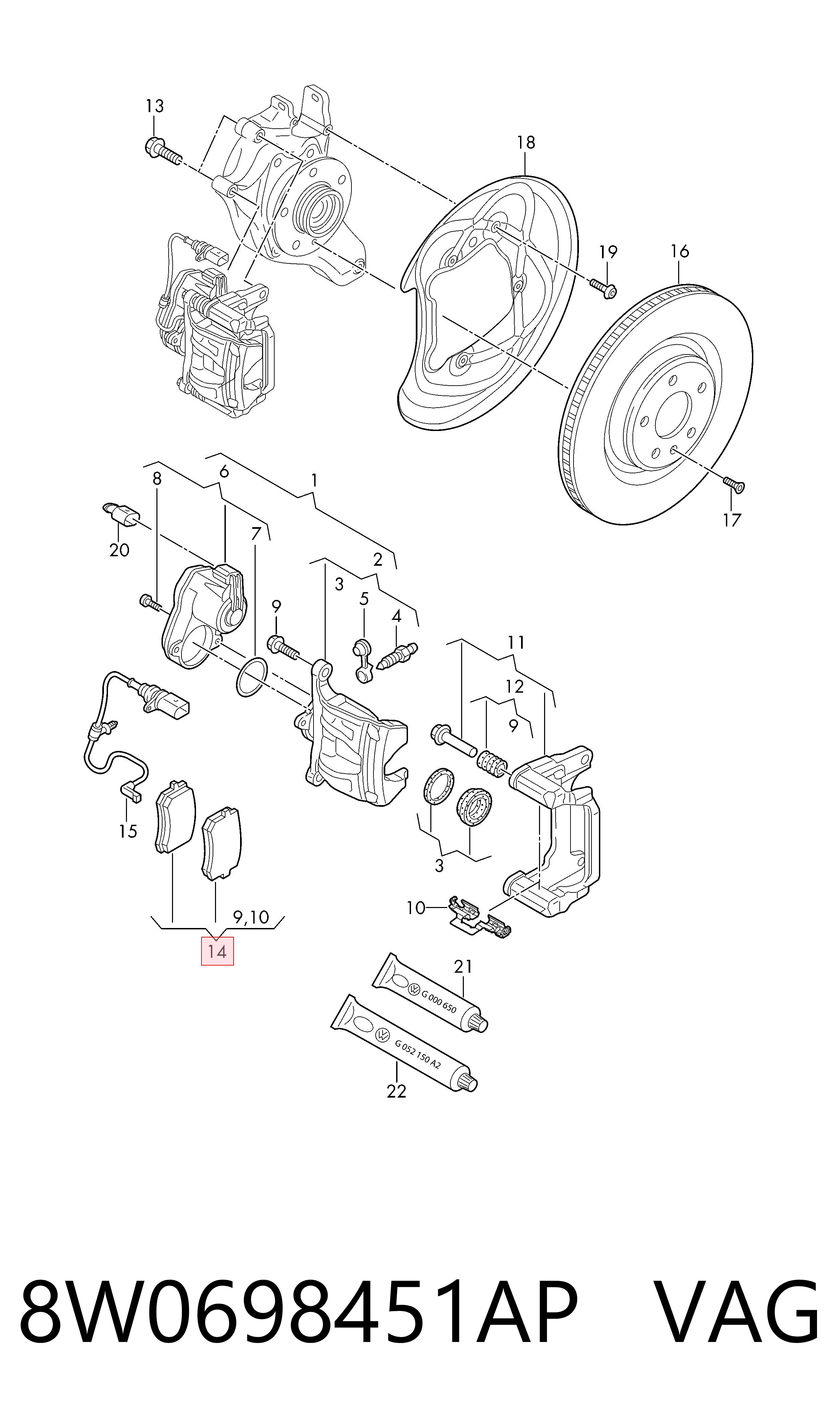 8W0698451AP VAG