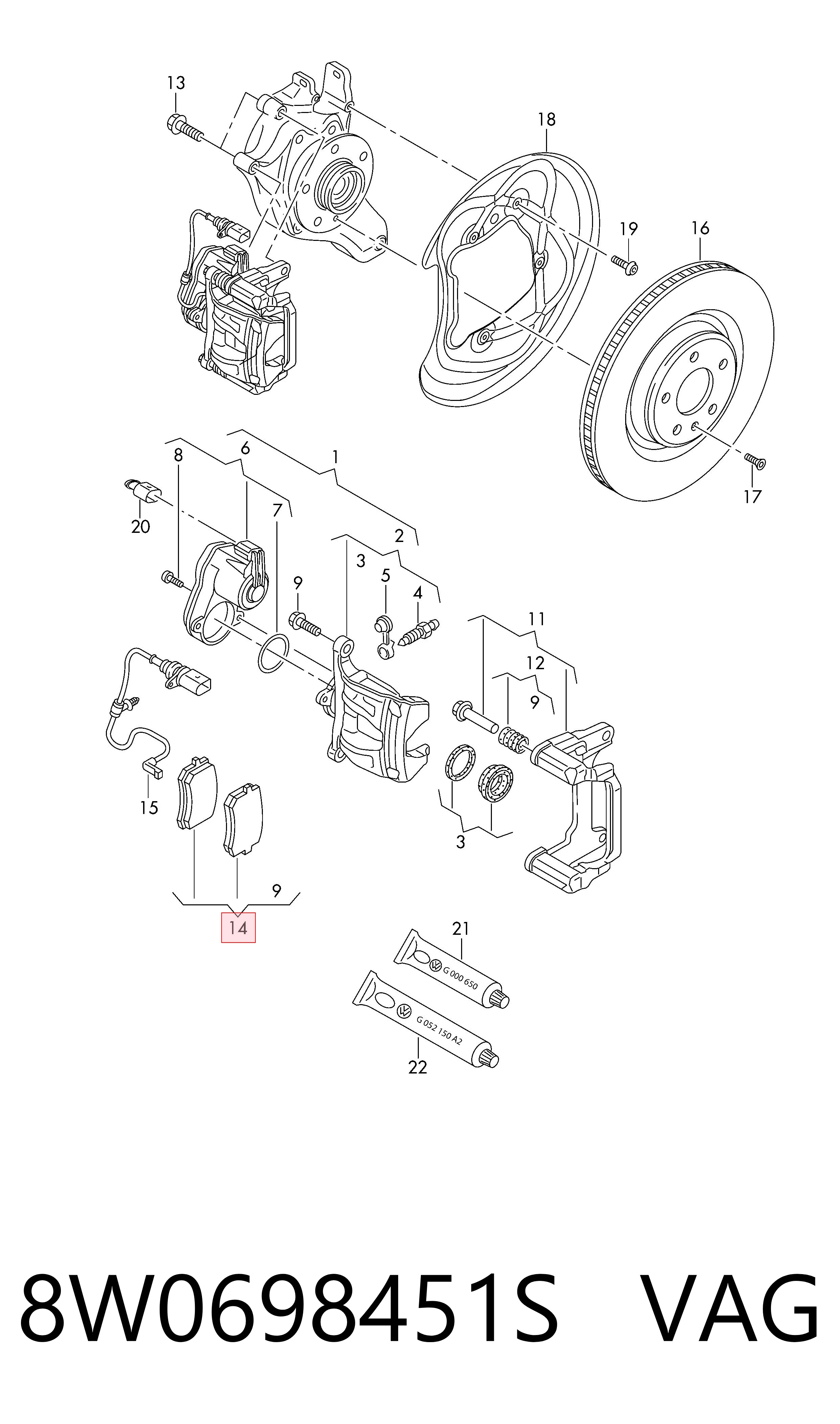 8W0698451S VAG