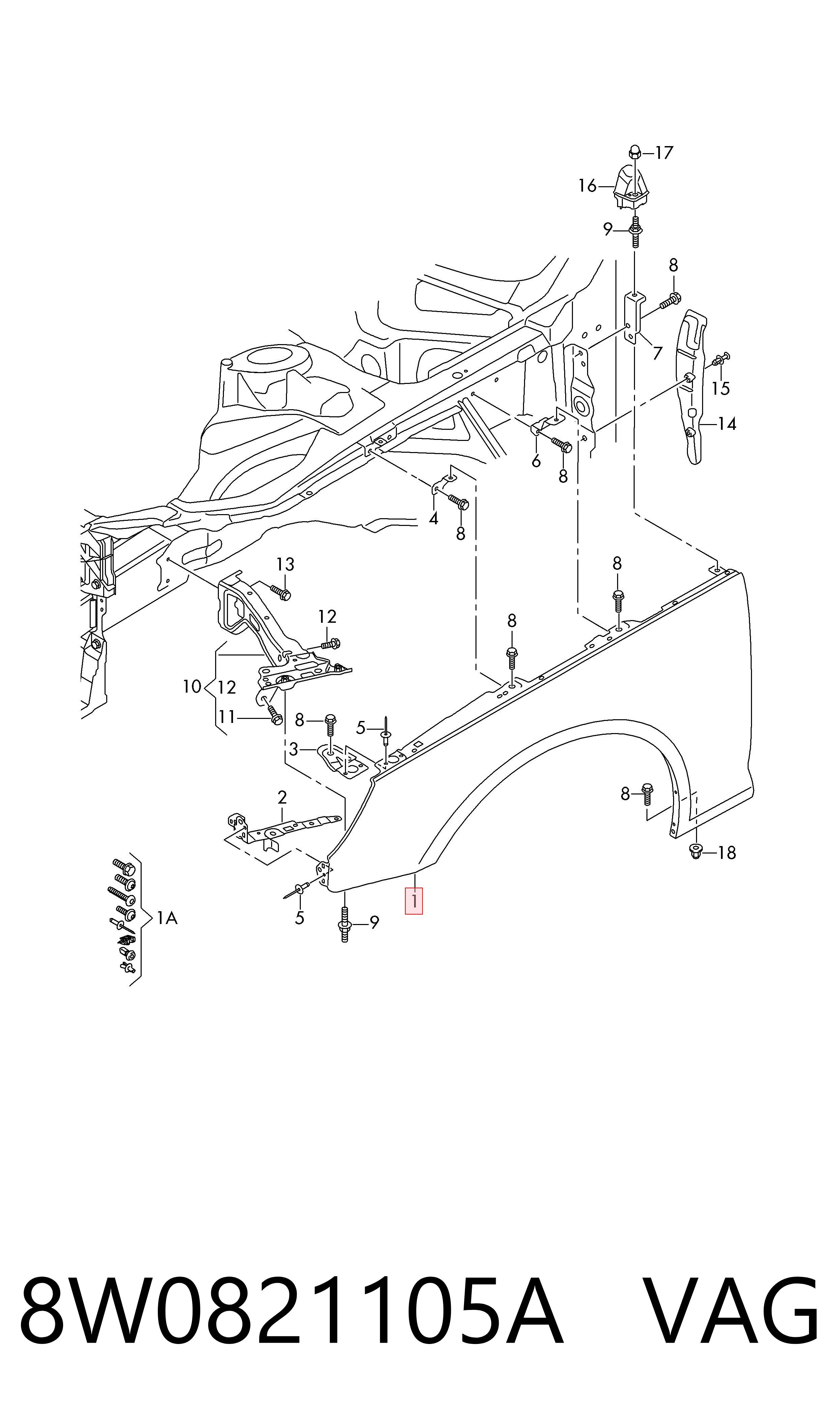 8W0821105A VAG