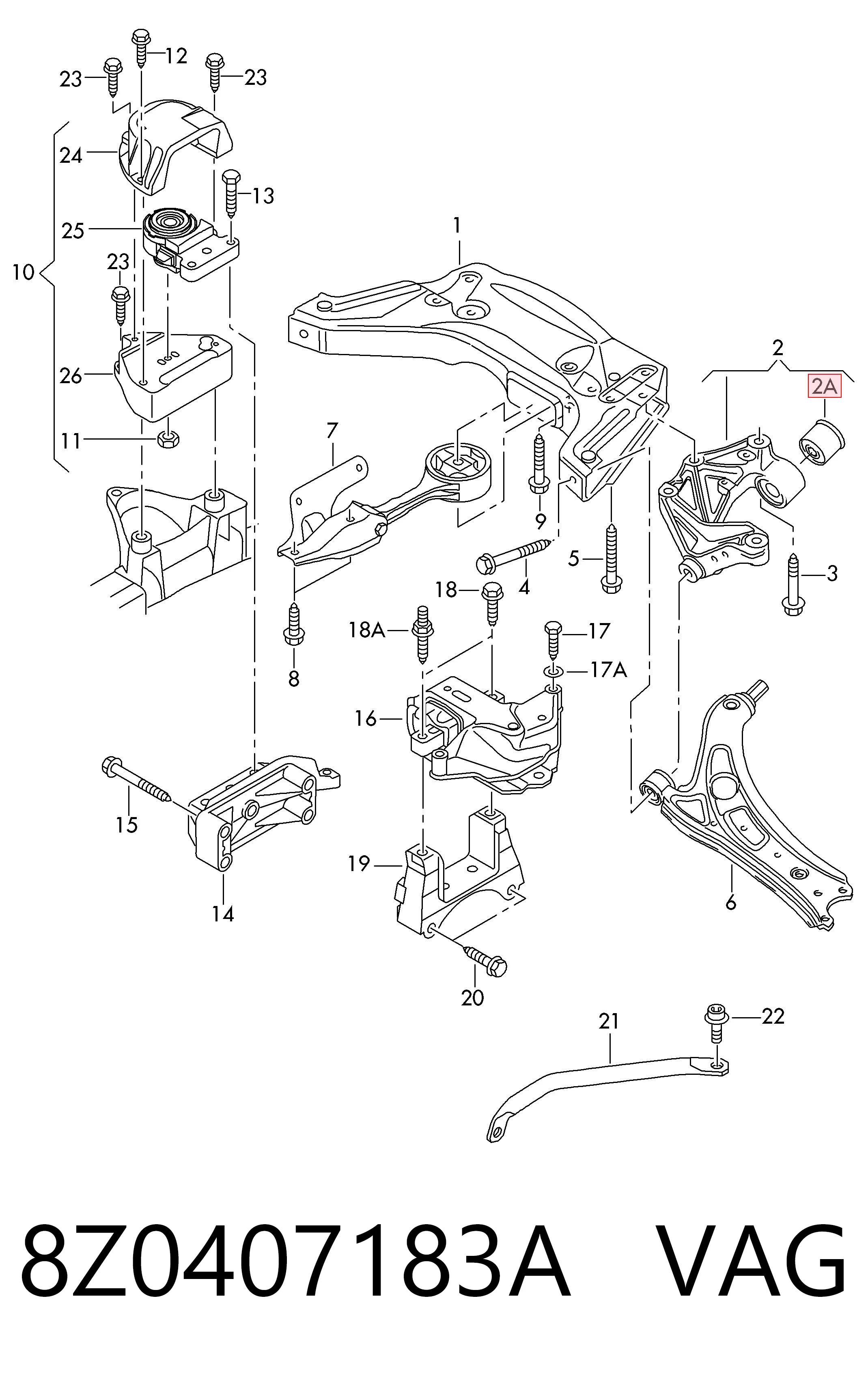 8Z0407183A VAG