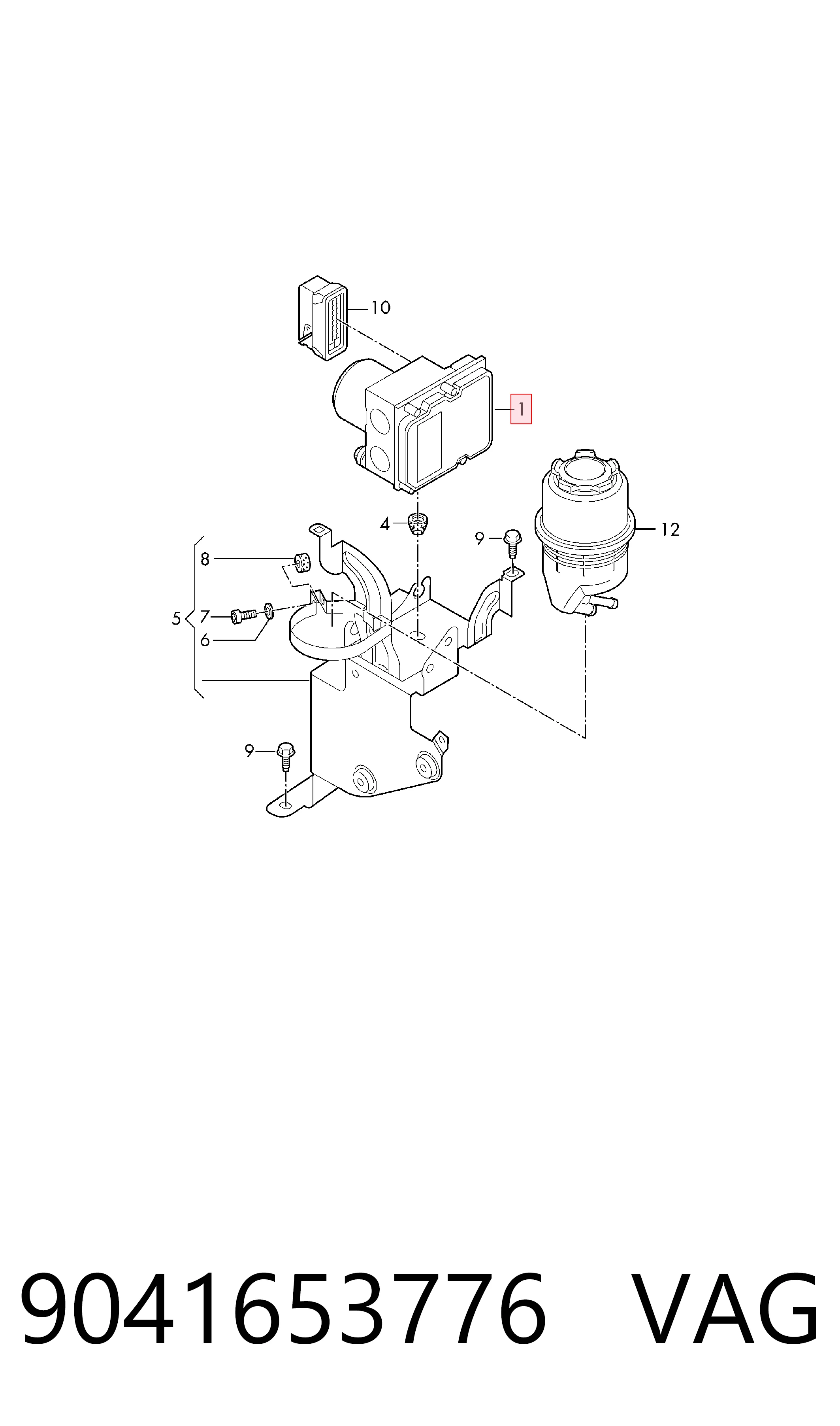 Do koszyka Sterownik ABS  hydrauliczny Audi A4 B7 8EC