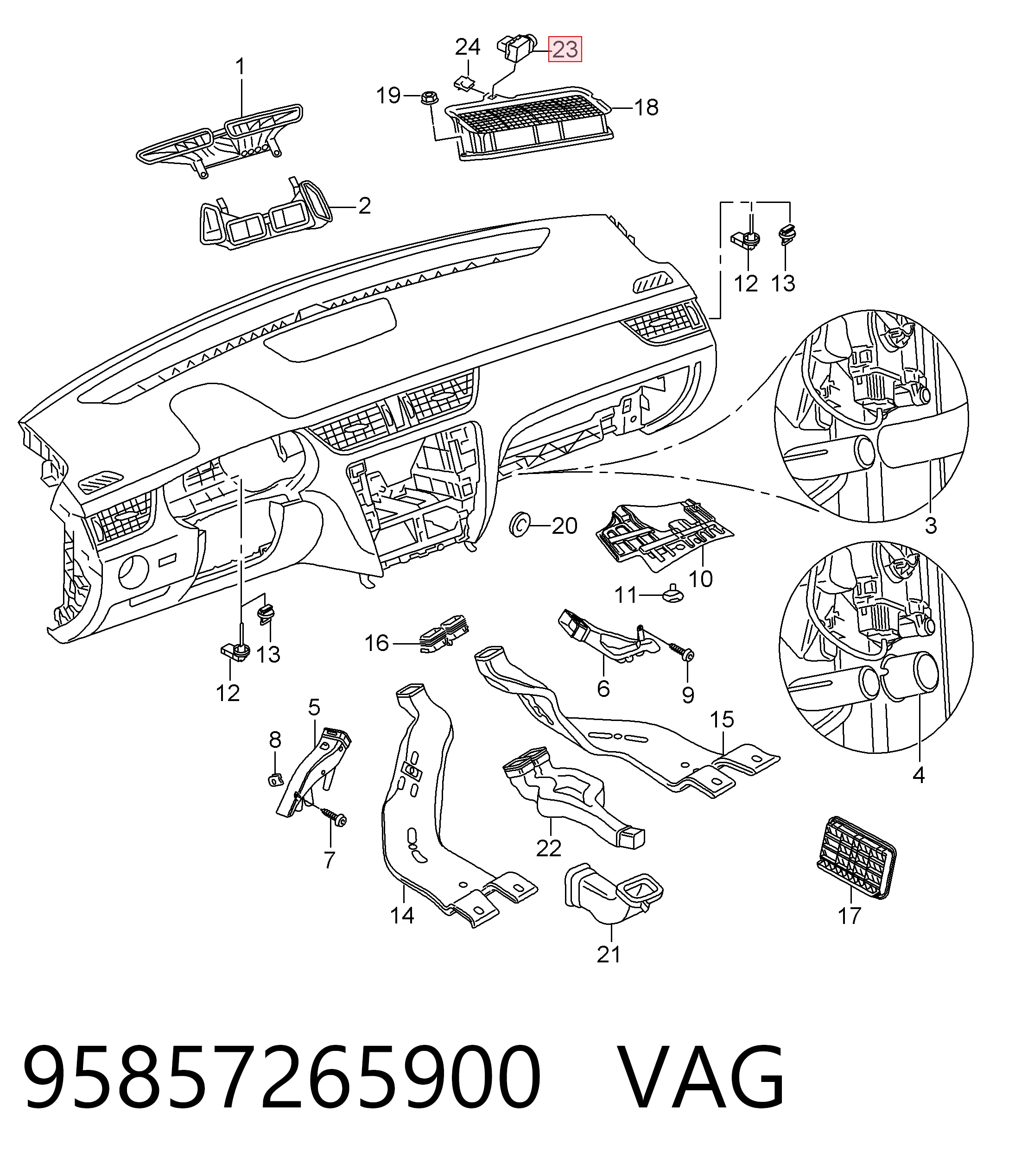95857265900 VAG Czujnik zanieczyszczenia powietrza