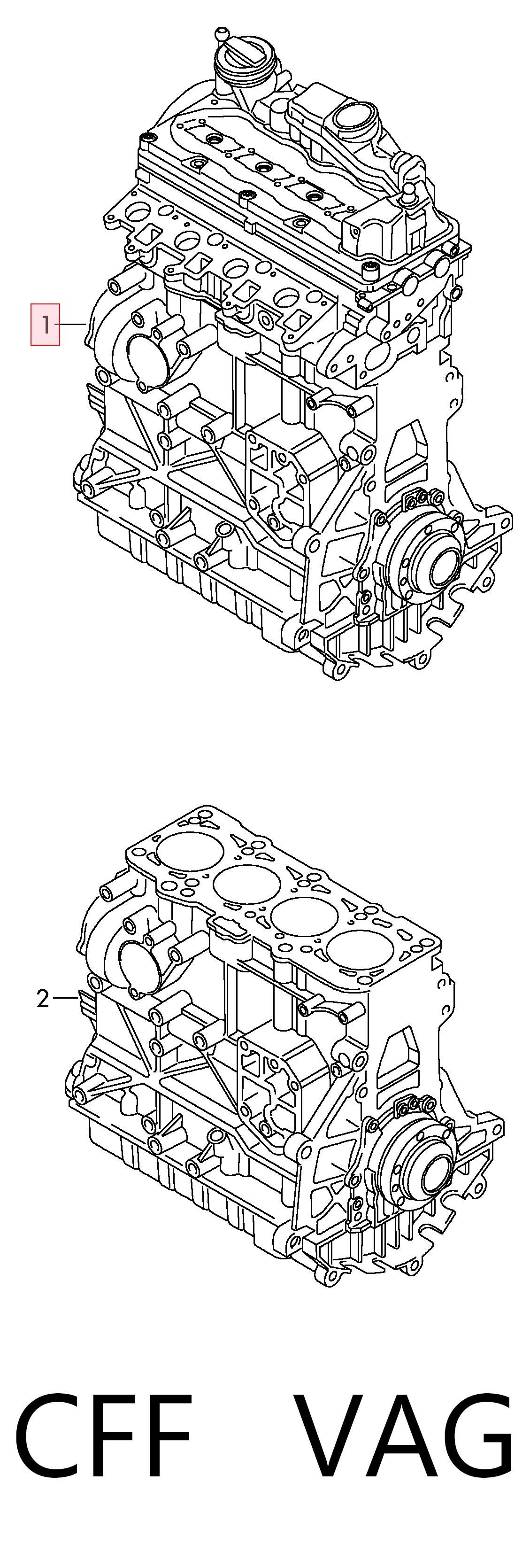 Silnik w komplecie do Volkswagen Jetta VI 162, 163, AV3, AV2, AY2, AY3
