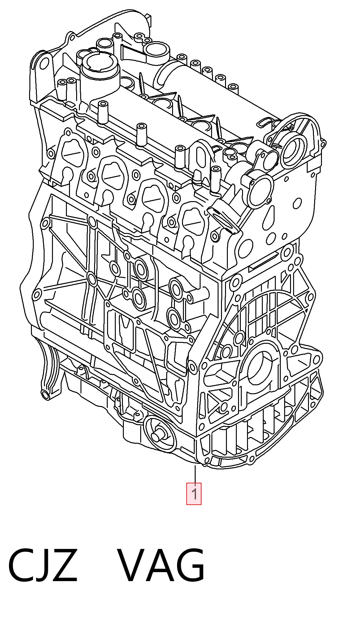 Silnik w komplecie do Skoda Octavia III A7 5E5, 5E6