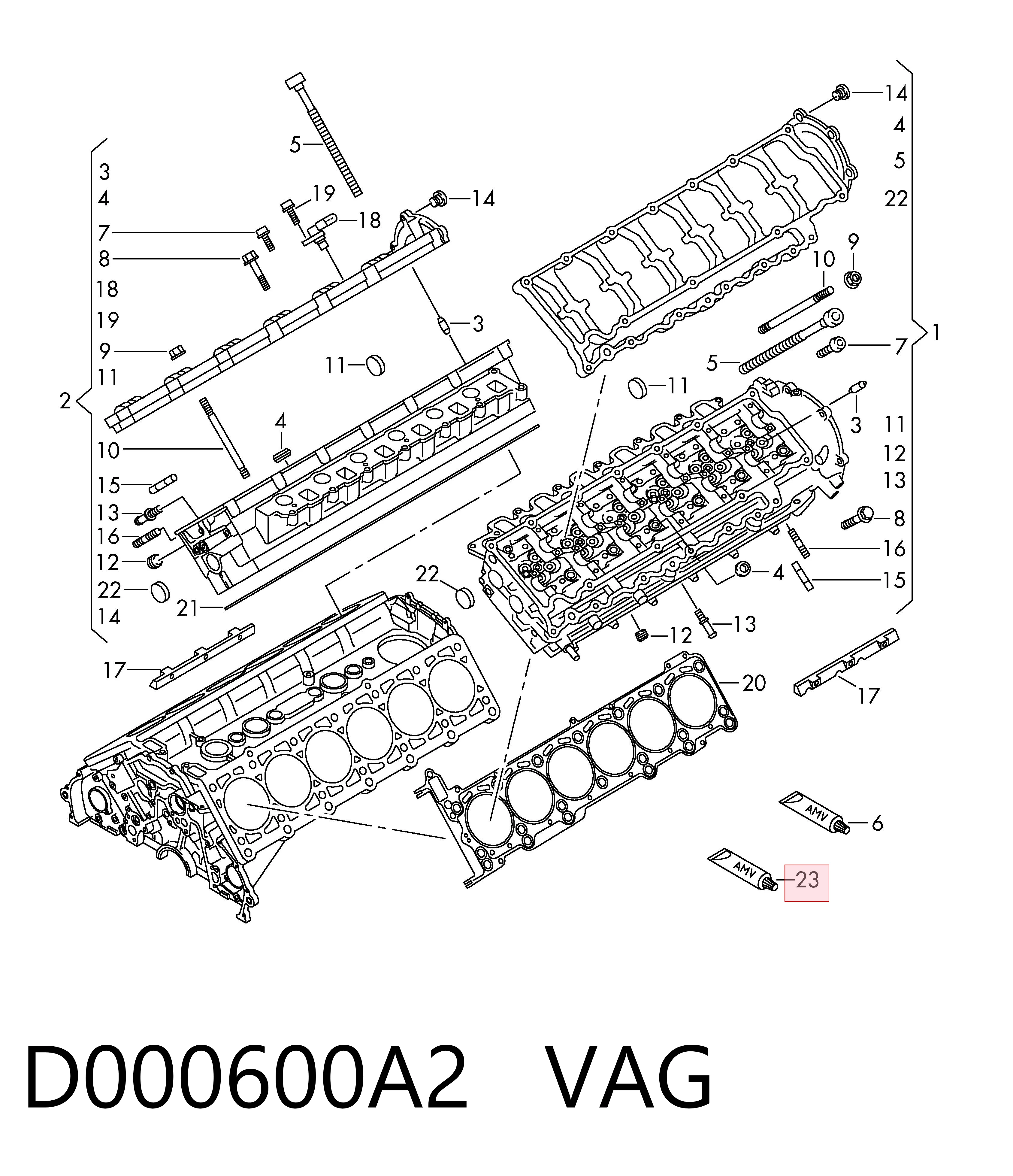 D000600A2 VAG Szczeliwo silikonowe