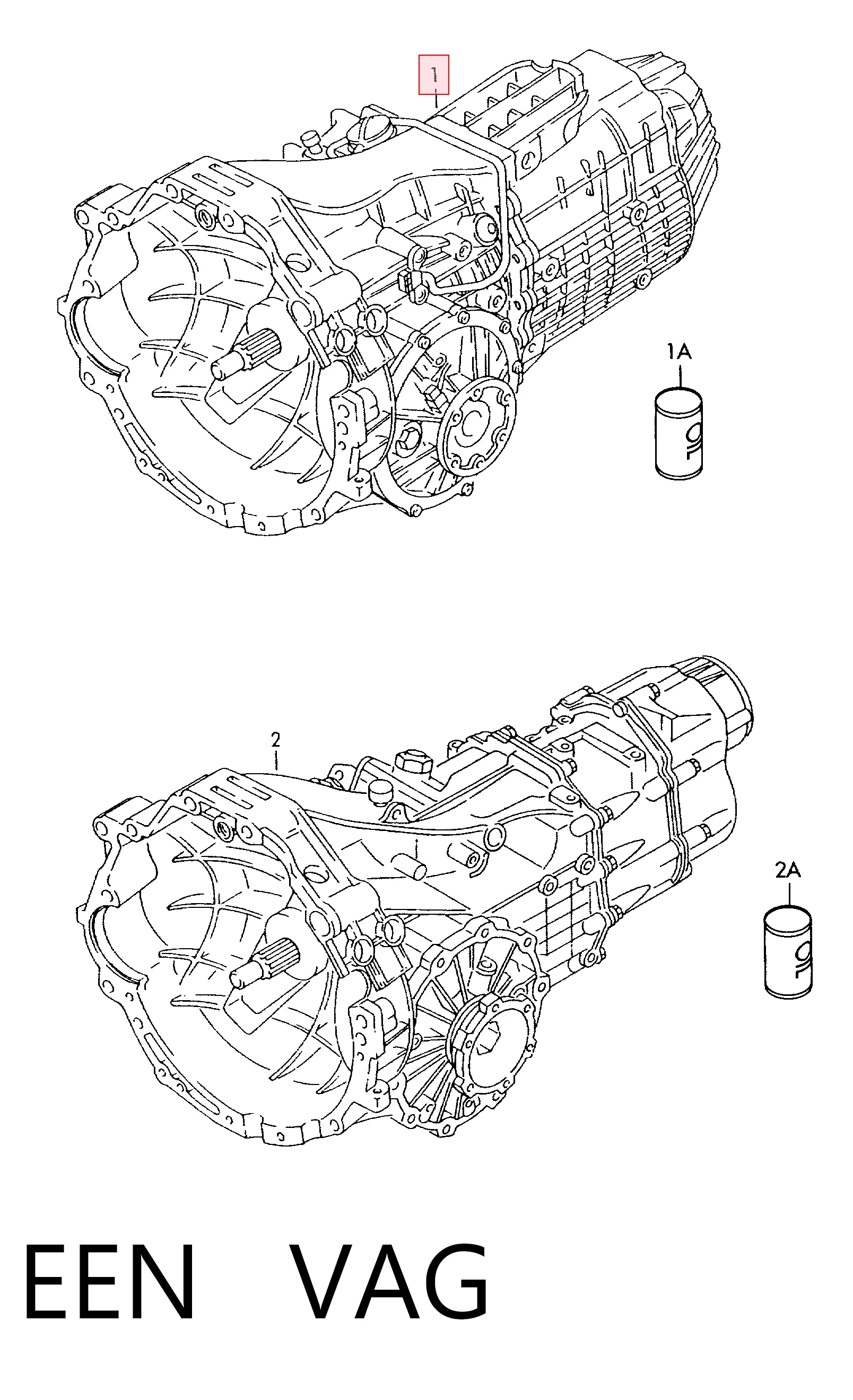 Do koszyka Mechaniczna skrzynia biegów w komplecie Volkswagen Passat B5 3B3