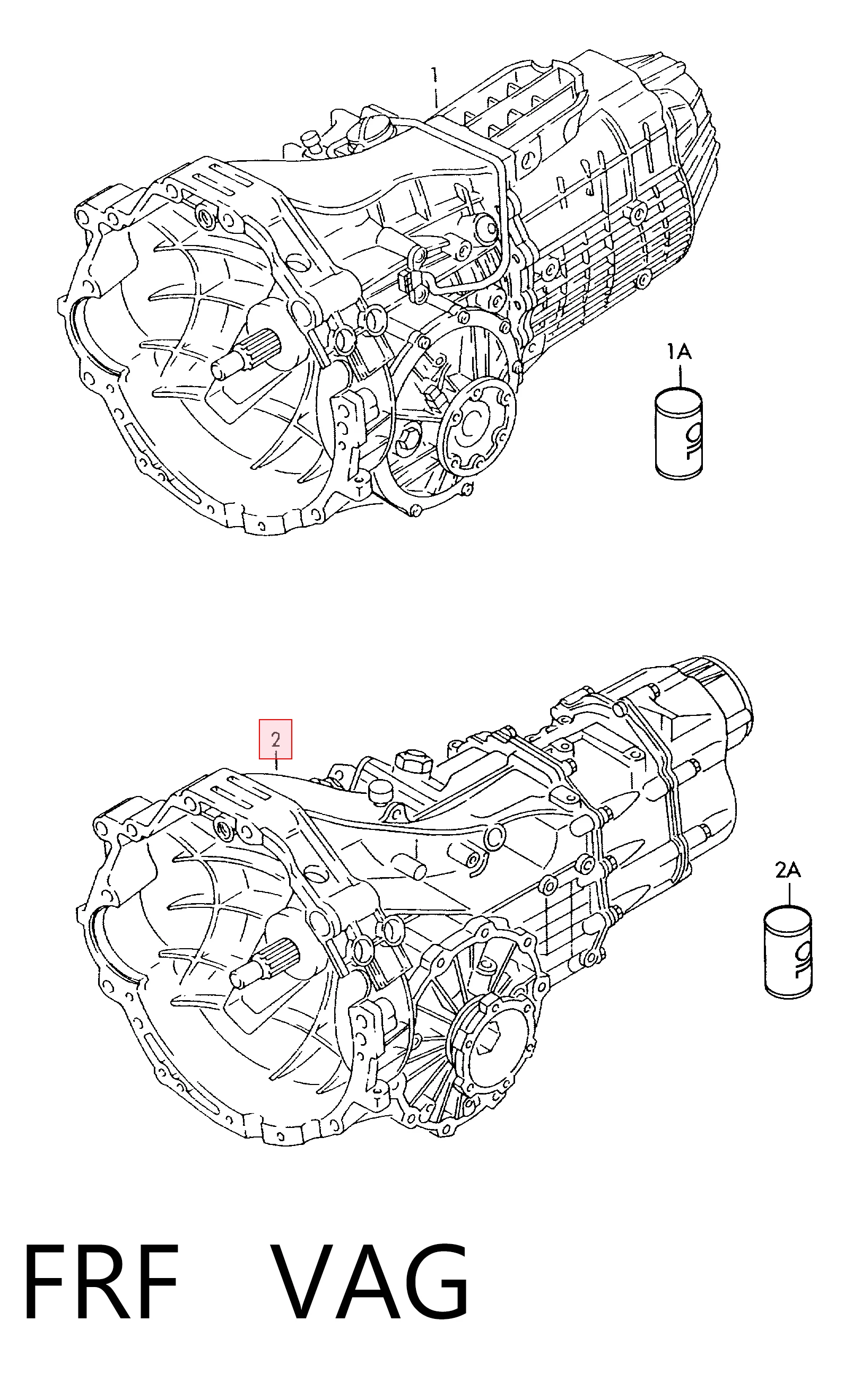 Do koszyka Mechaniczna skrzynia biegów w komplecie Audi A4 B5 8D2