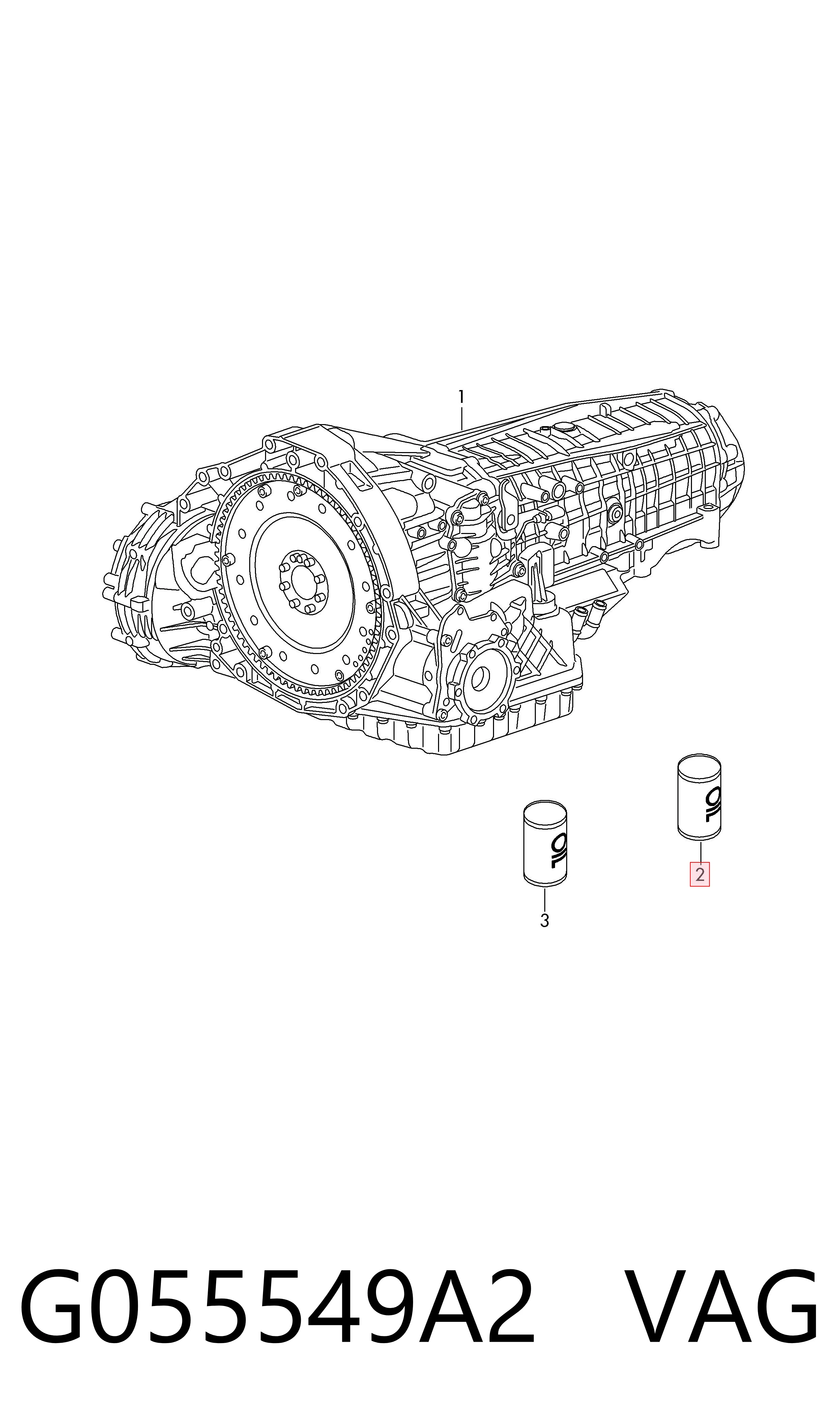 G055549A2 VAG Olej przekładniowy