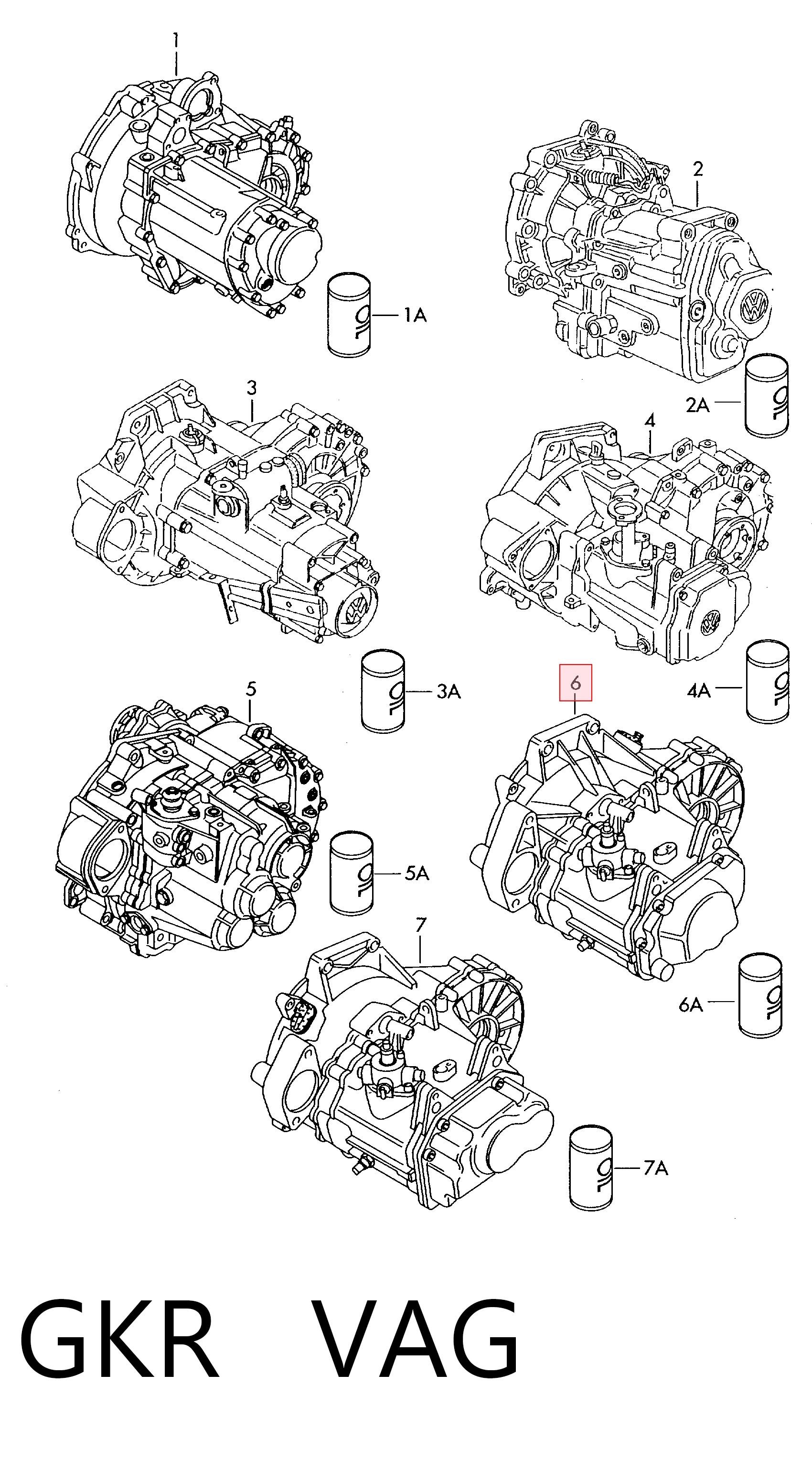 Mechaniczna skrzynia biegów w komplecie Volkswagen Polo IV