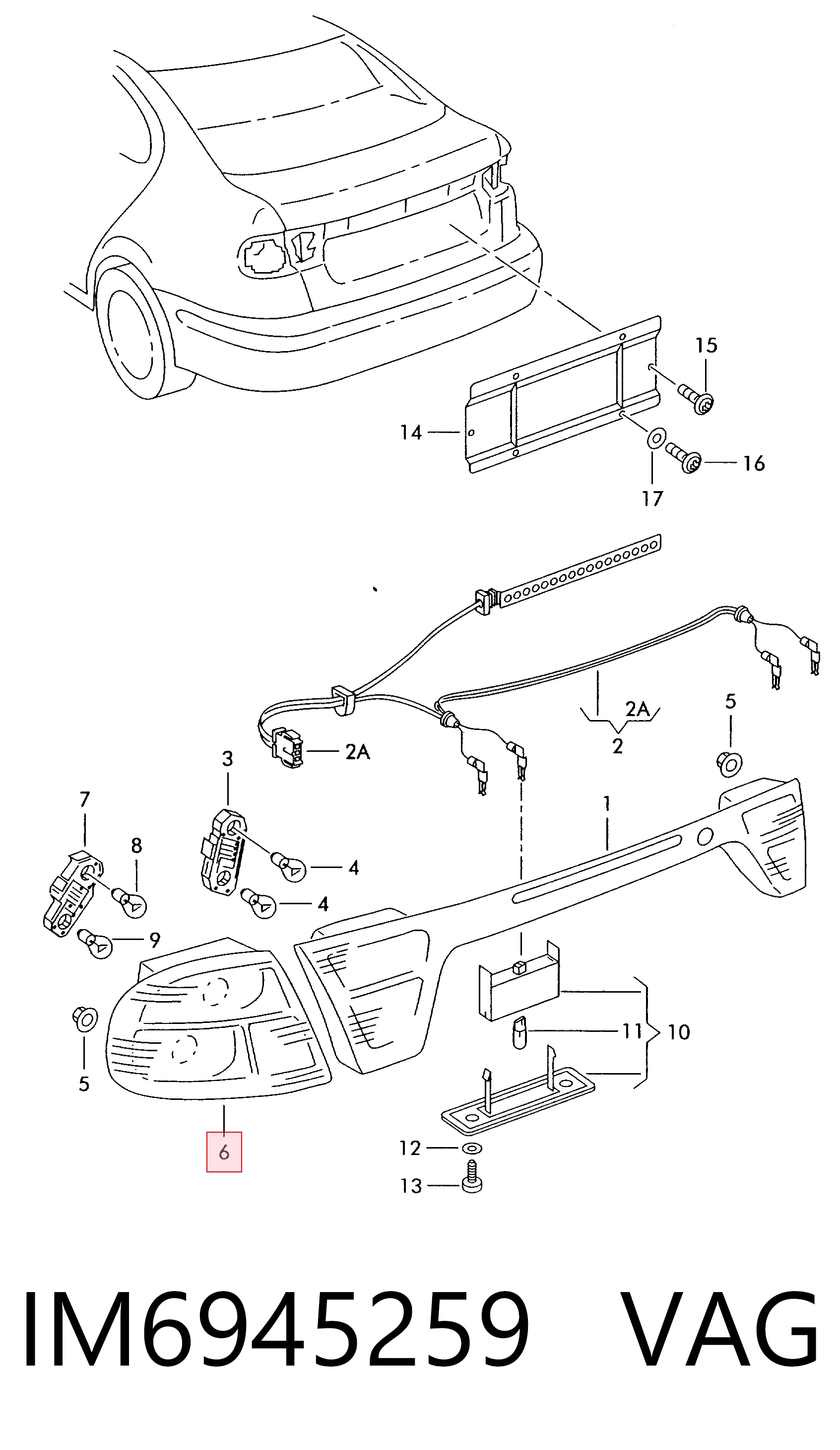  Lampa zespolona tylna prawa Seat Toledo 2