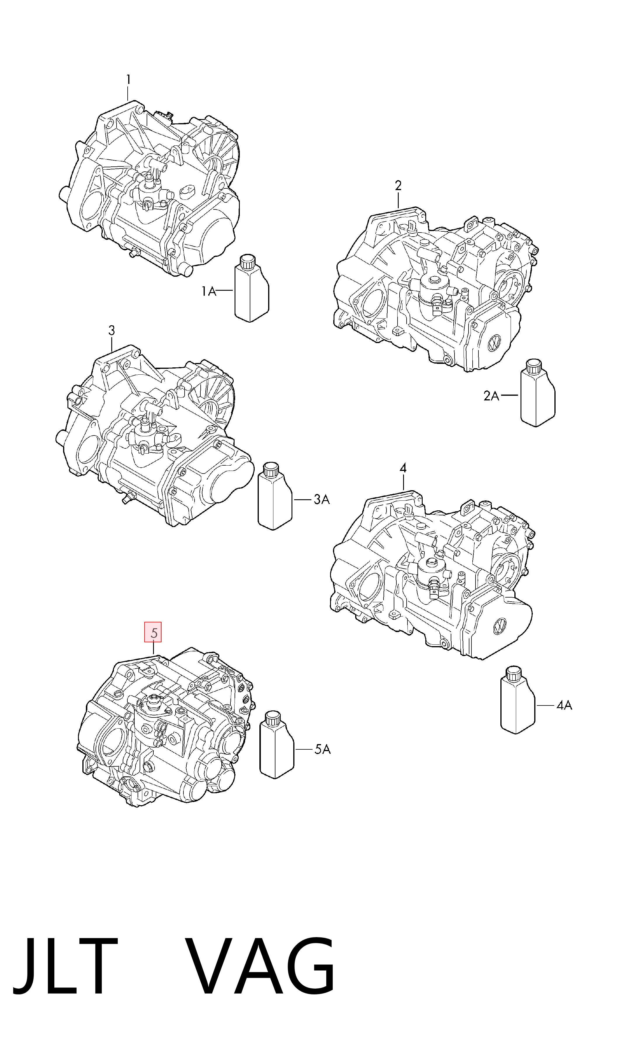 Mechaniczna skrzynia biegów w komplecie do Volkswagen Touran I 1T1, 1T2