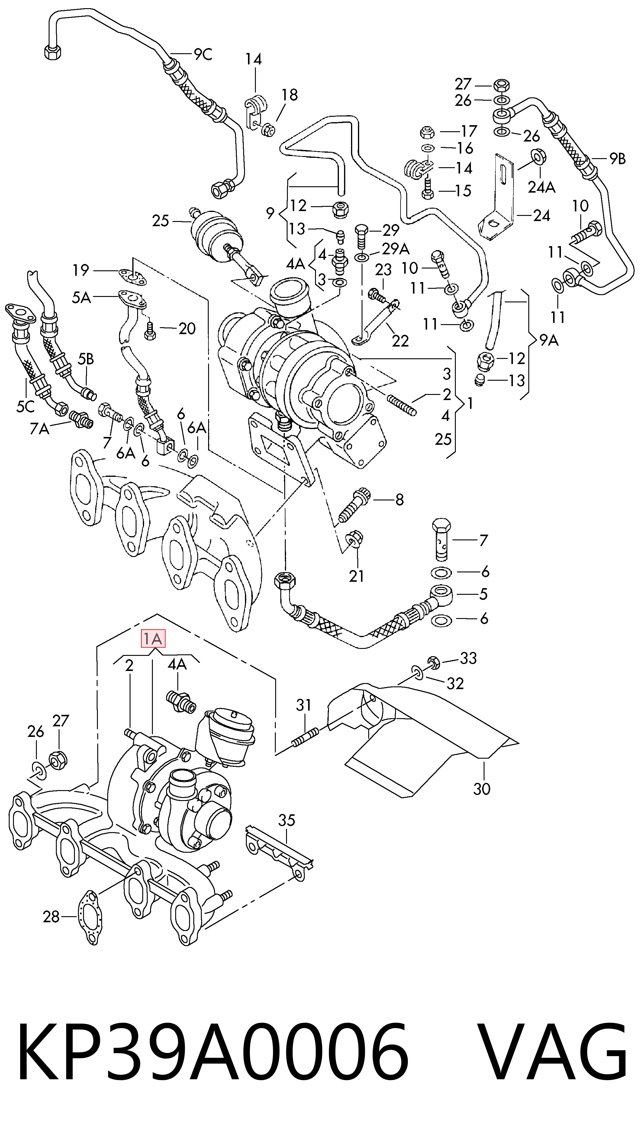 Do koszyka Turbina Audi A3  8L1