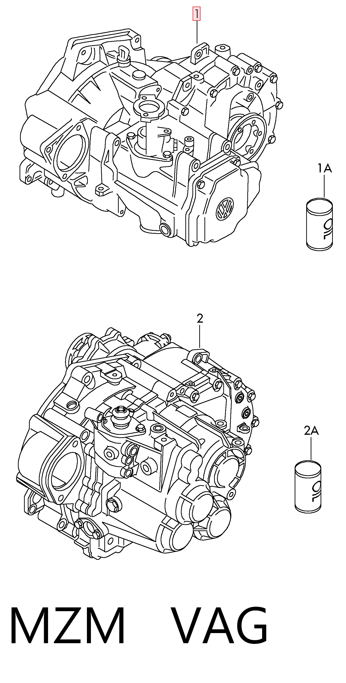 Mechaniczna skrzynia biegów w komplecie do Volkswagen Touran II 1T3