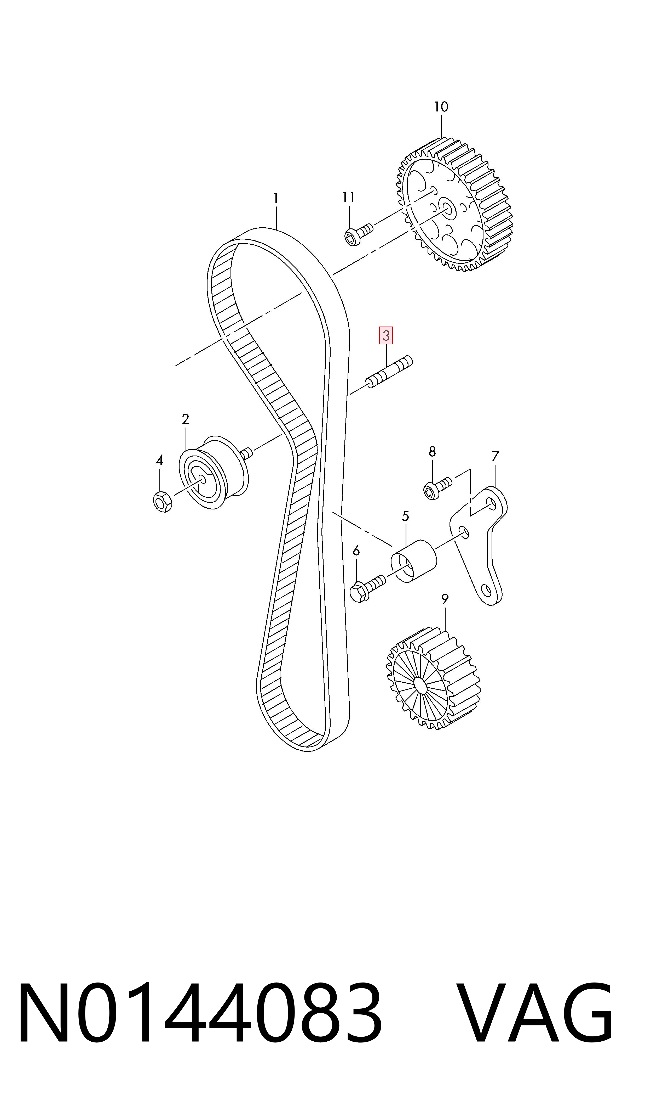  VAG N0144083 cena, od 3,42 USD
