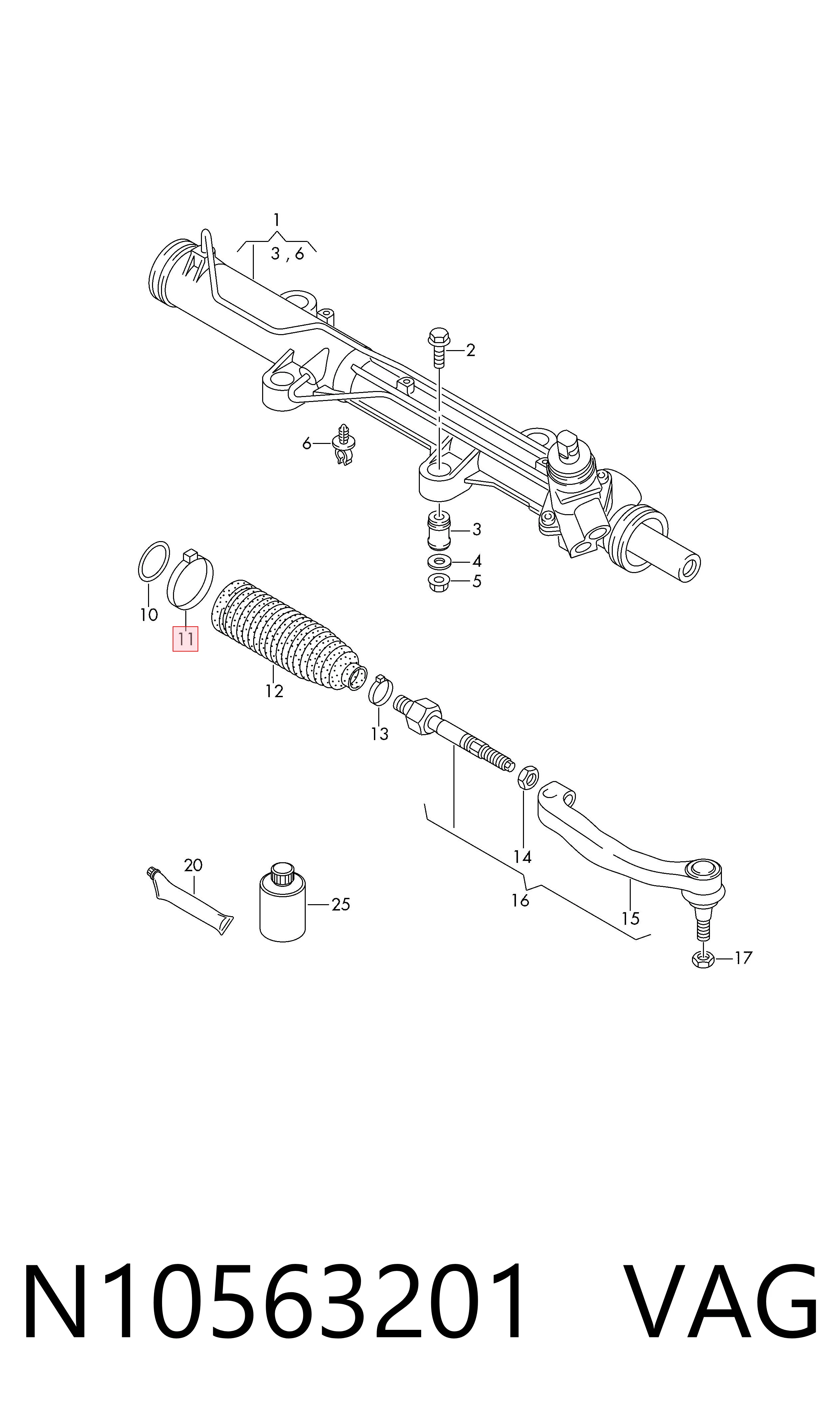  VAG N10563201 cena, od 5,88 USD