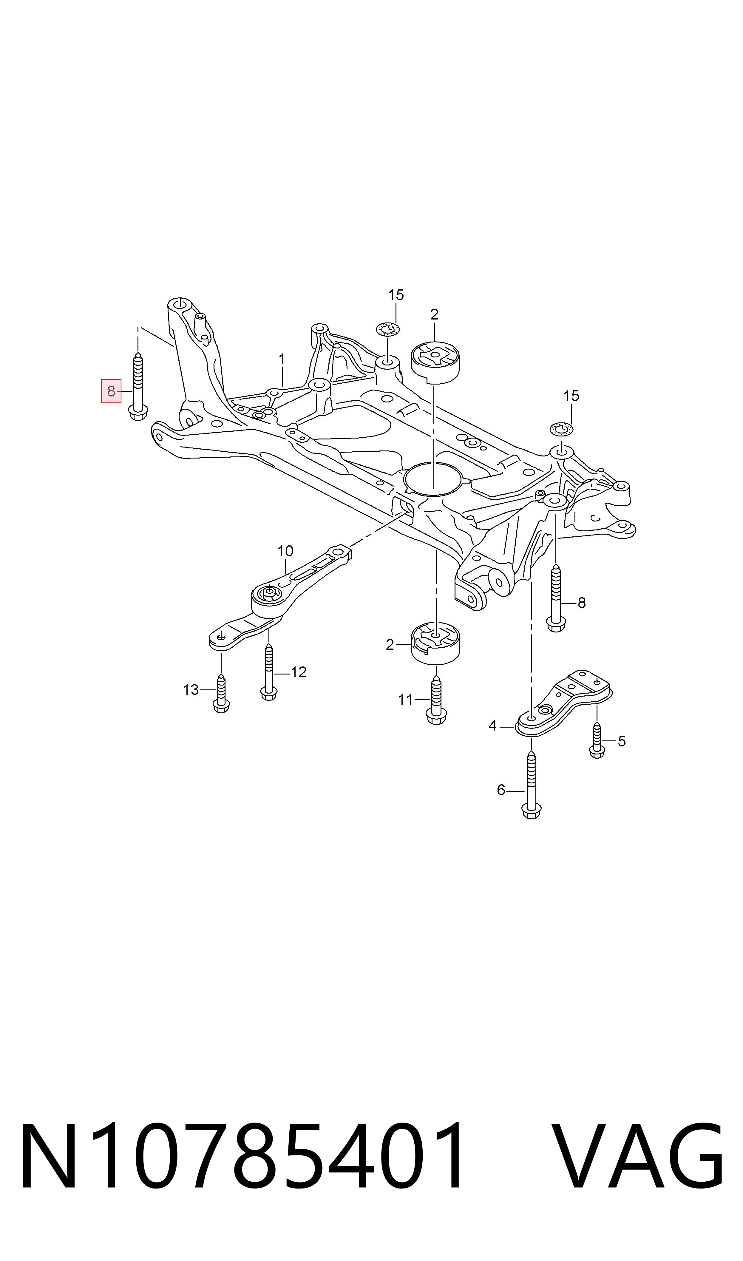 Śruba VAG N10785401 cena, od 6,82 USD