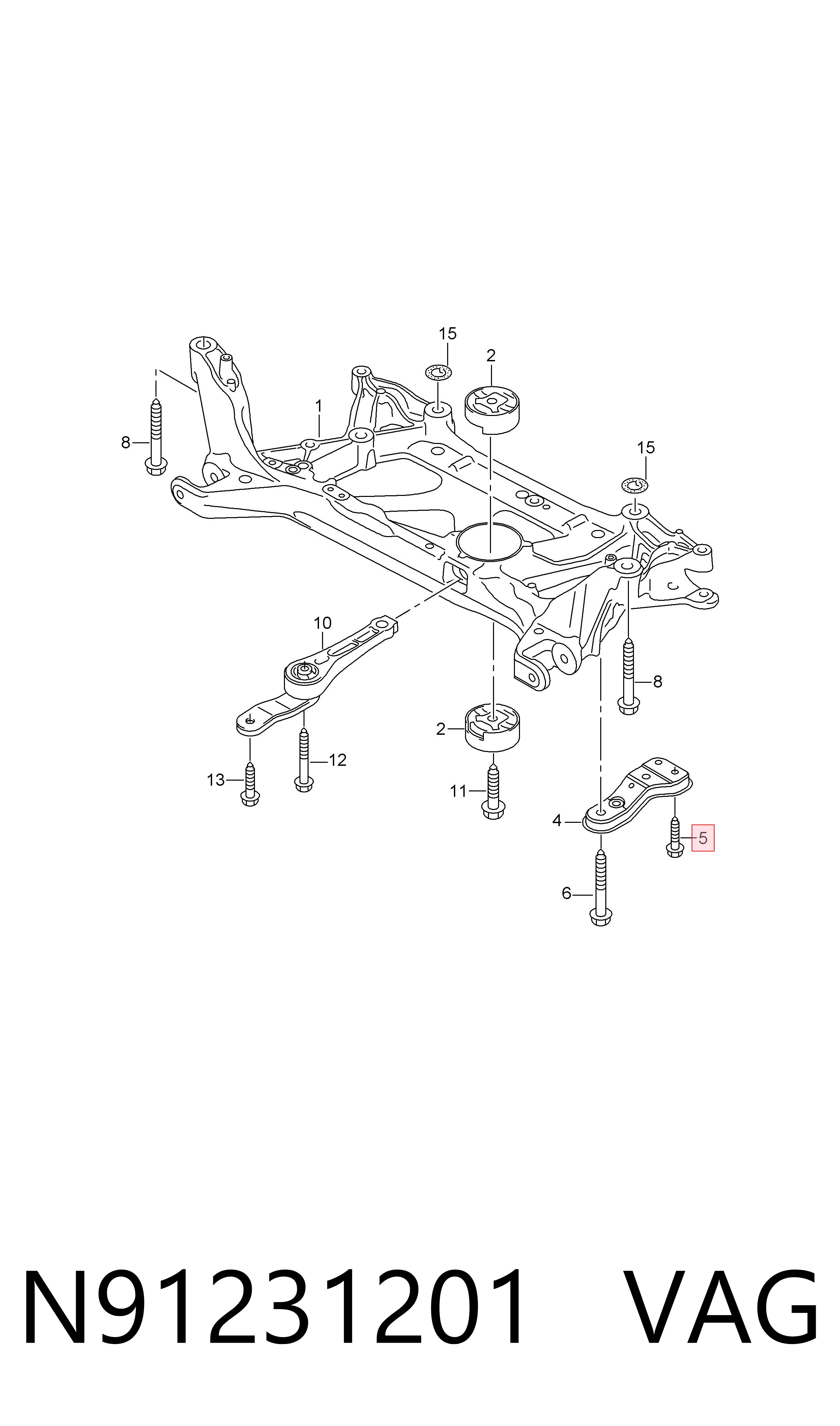  VAG N91231201 cena, od 3,88 USD