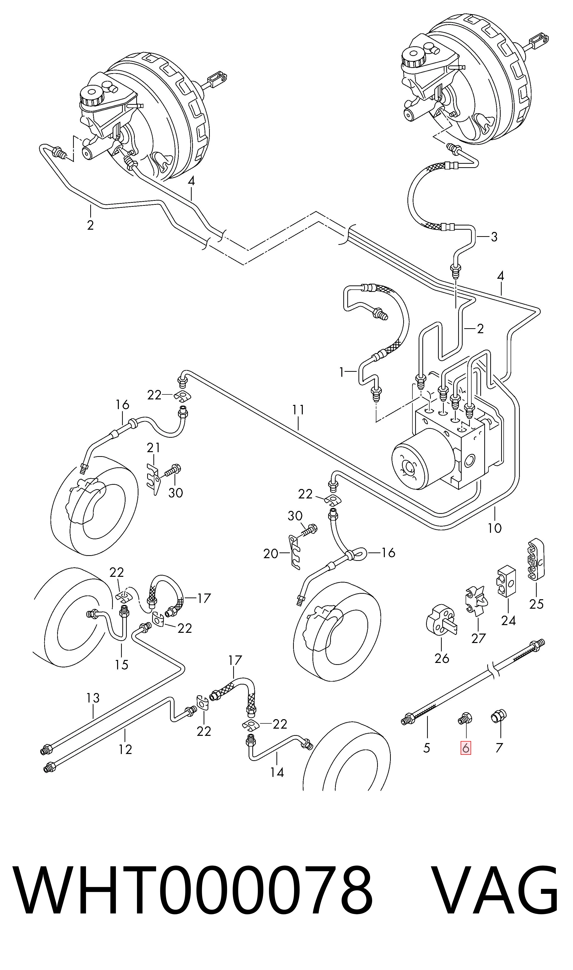 Złączka do przewodów hamulcowych Mercedes 0004280372 cena, od 0,31 USD