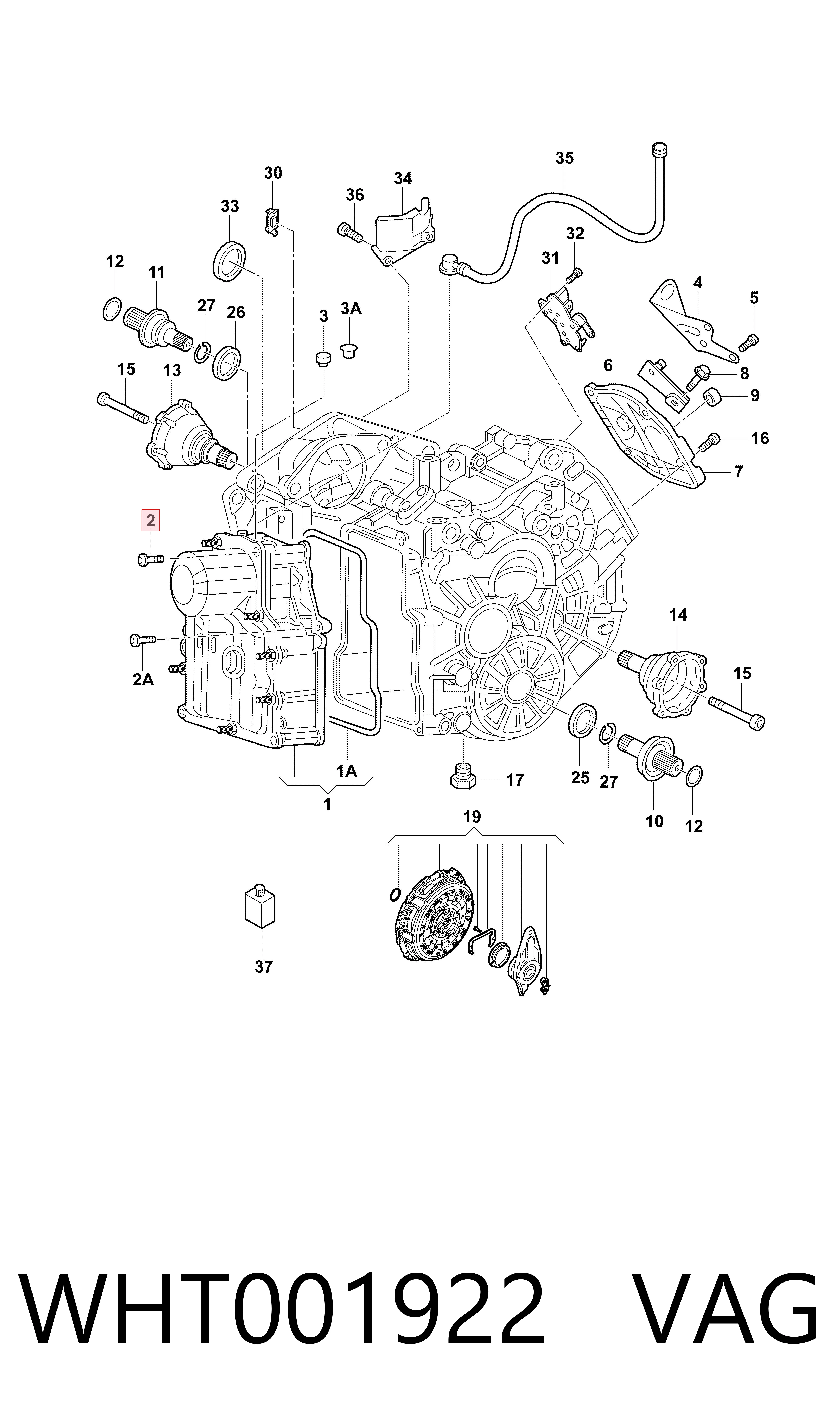 WHT001922 VAG Śruba