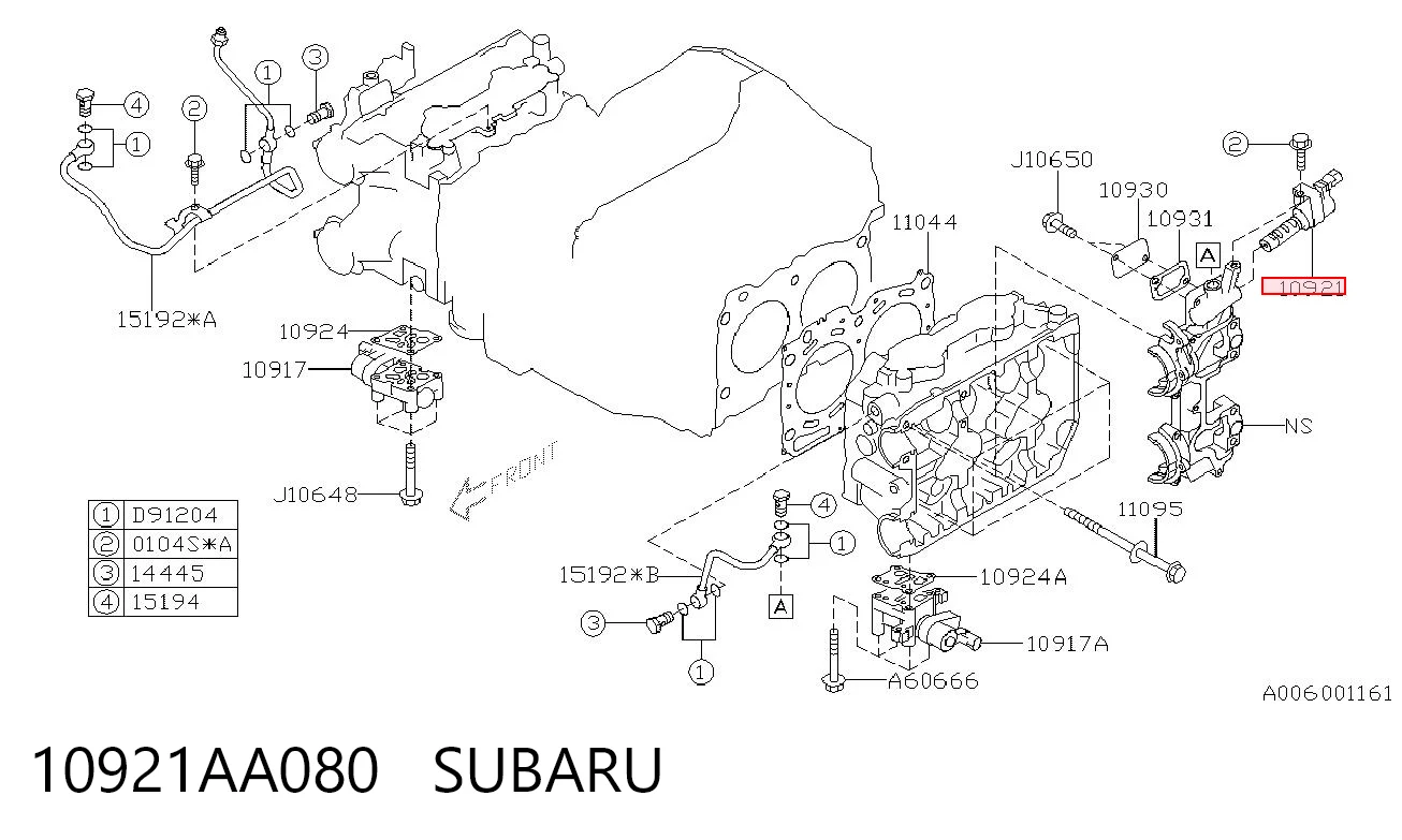 10921AA080 Subaru Zawór elektromagnetyczny faz rozrządu
