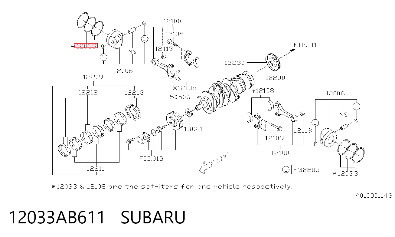 12033AB611 Subaru