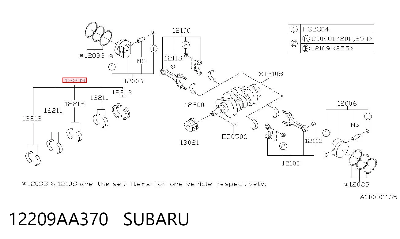 12209AA370 Subaru