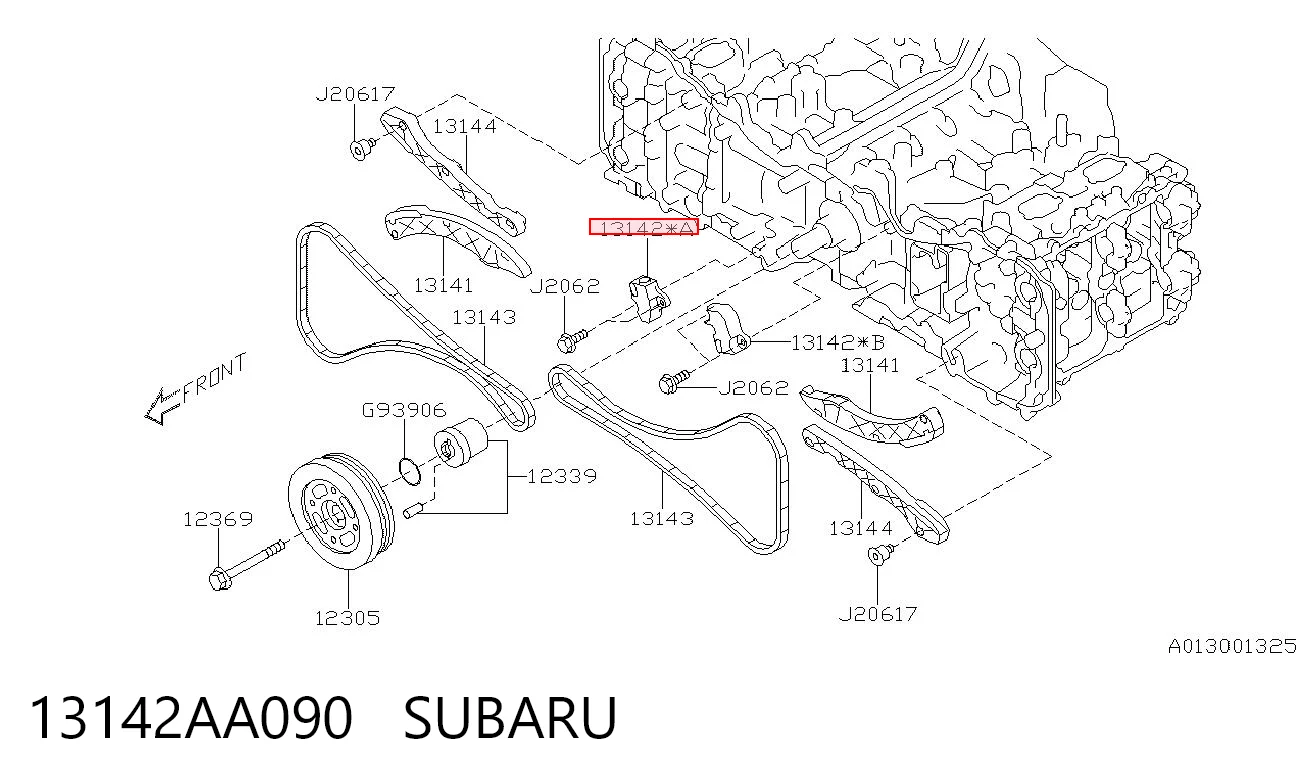13142AA090 Subaru Napinacz łańcucha rozrządu prawy
